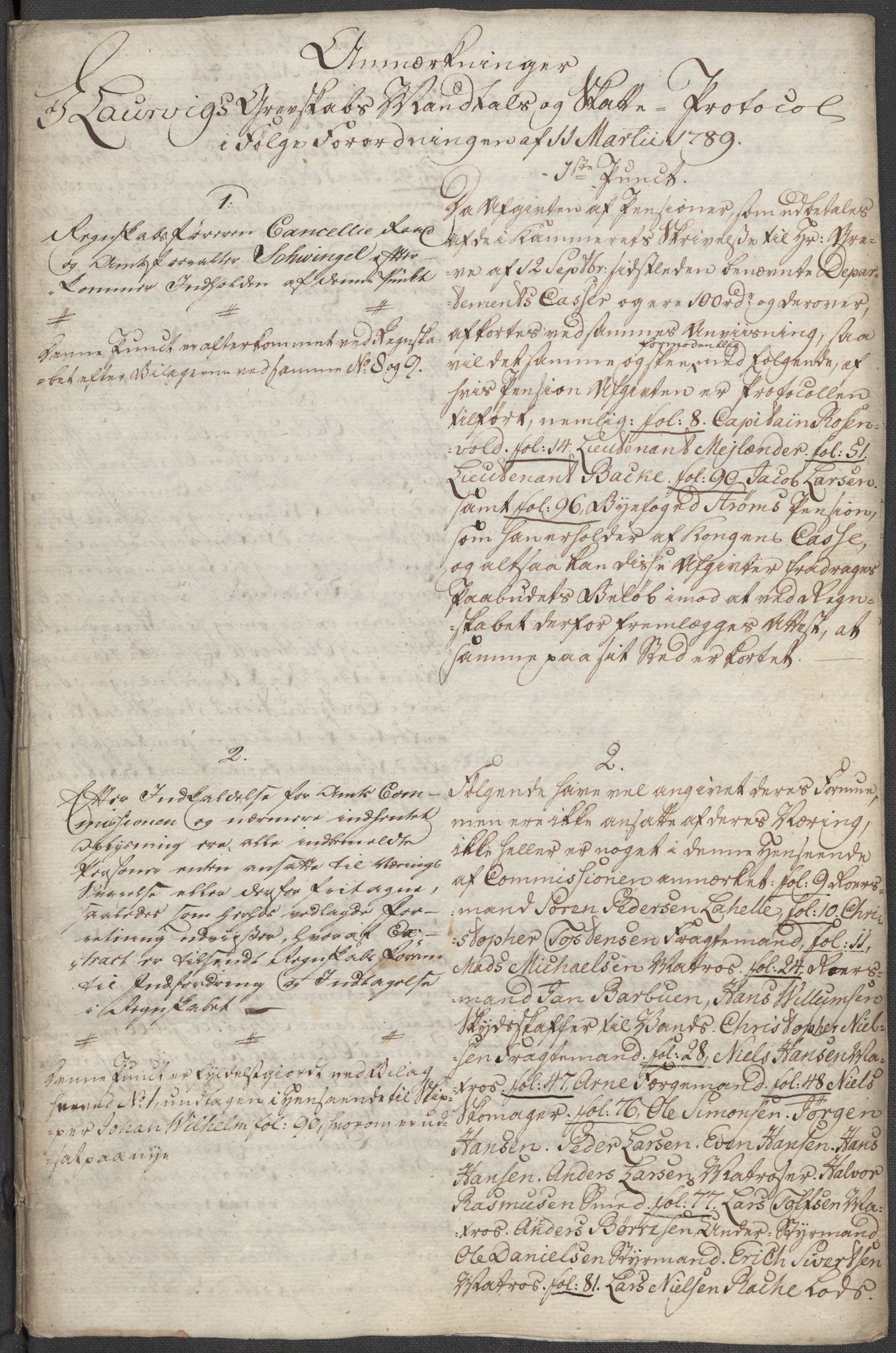 Rentekammeret inntil 1814, Reviderte regnskaper, Mindre regnskaper, AV/RA-EA-4068/Rf/Rfe/L0021: Larvik grevskap, Lista fogderi, 1789, p. 26