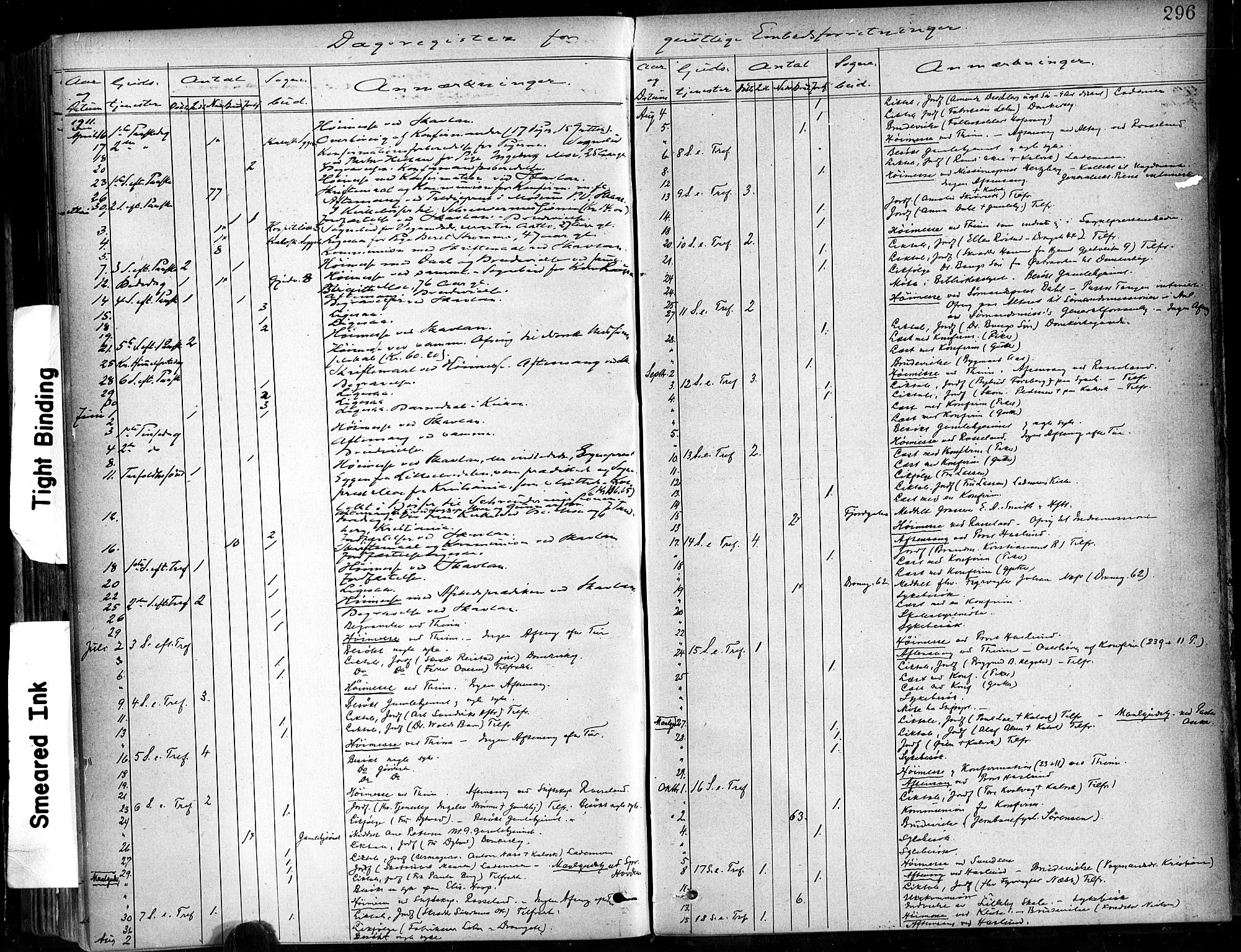 Ministerialprotokoller, klokkerbøker og fødselsregistre - Sør-Trøndelag, SAT/A-1456/602/L0120: Parish register (official) no. 602A18, 1880-1913, p. 296