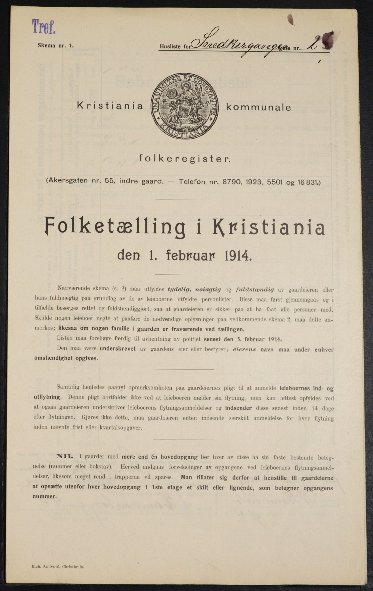 OBA, Municipal Census 1914 for Kristiania, 1914, p. 97821