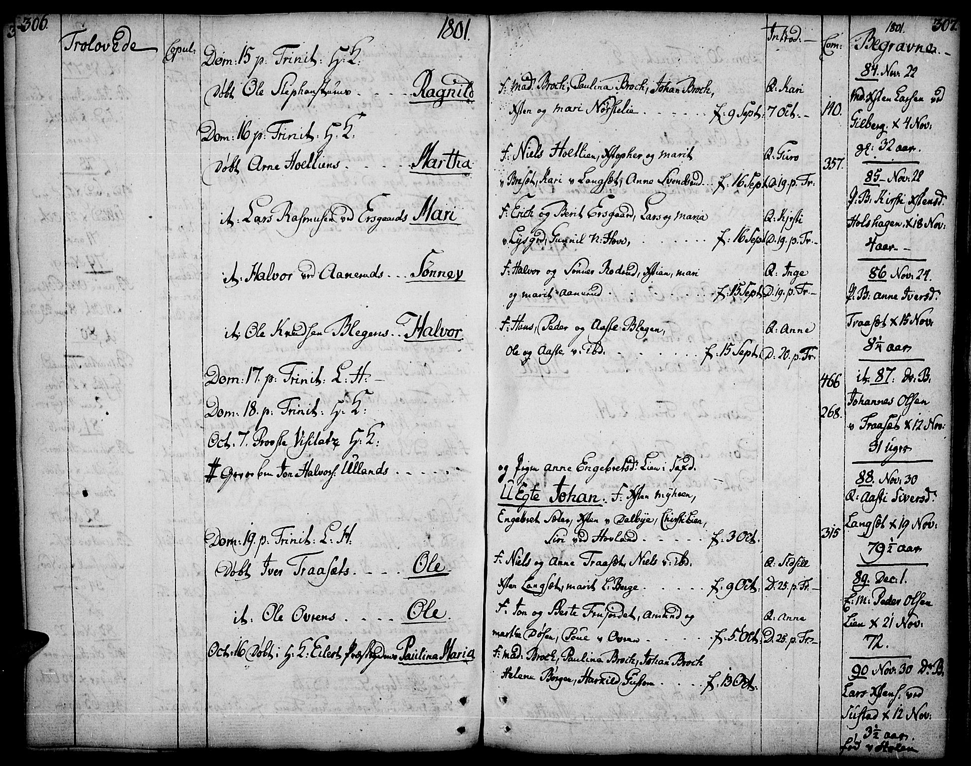 Fåberg prestekontor, AV/SAH-PREST-086/H/Ha/Haa/L0002: Parish register (official) no. 2, 1775-1818, p. 306-307