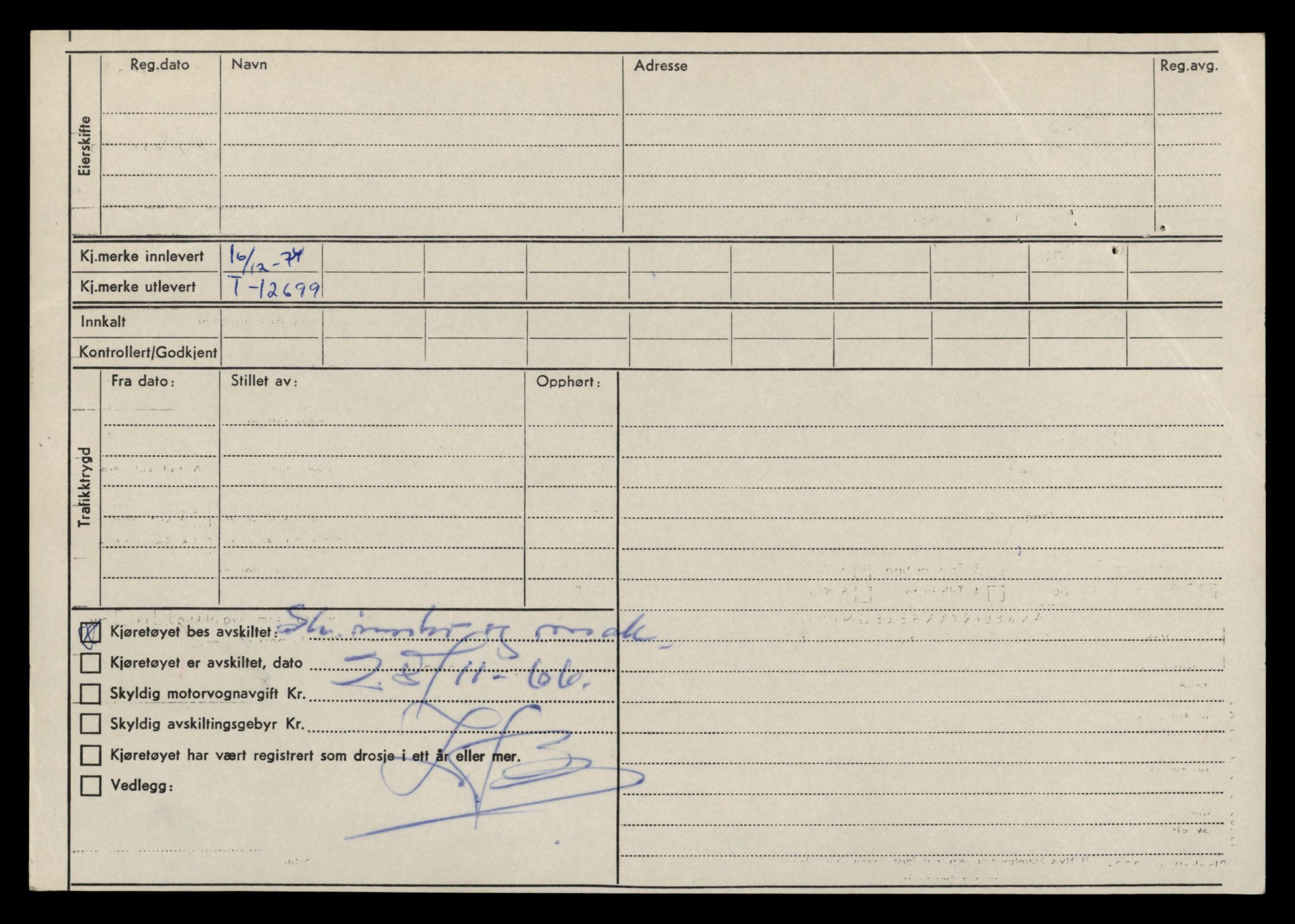 Møre og Romsdal vegkontor - Ålesund trafikkstasjon, AV/SAT-A-4099/F/Fe/L0035: Registreringskort for kjøretøy T 12653 - T 12829, 1927-1998, p. 905
