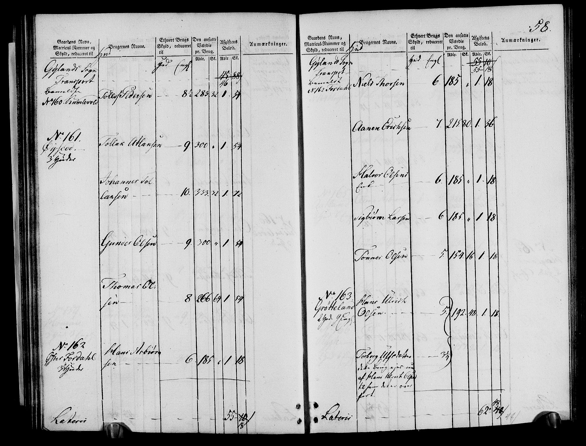 Rentekammeret inntil 1814, Realistisk ordnet avdeling, AV/RA-EA-4070/N/Ne/Nea/L0095: Lista fogderi. Oppebørselsregister, 1803-1804, p. 60