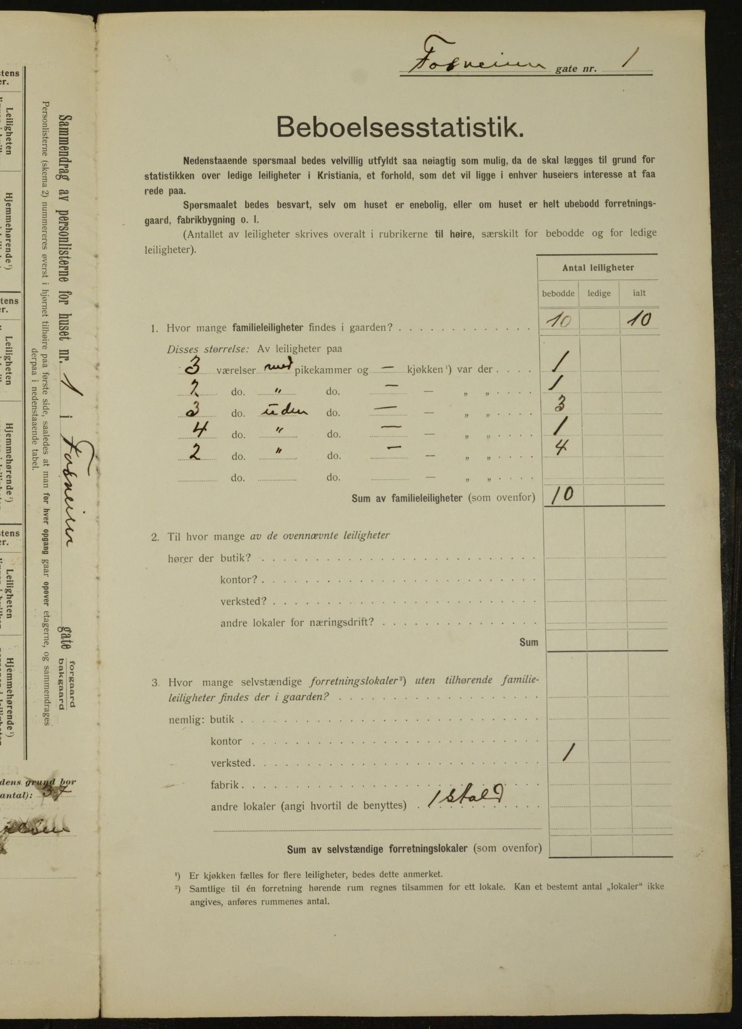 OBA, Municipal Census 1912 for Kristiania, 1912, p. 24668