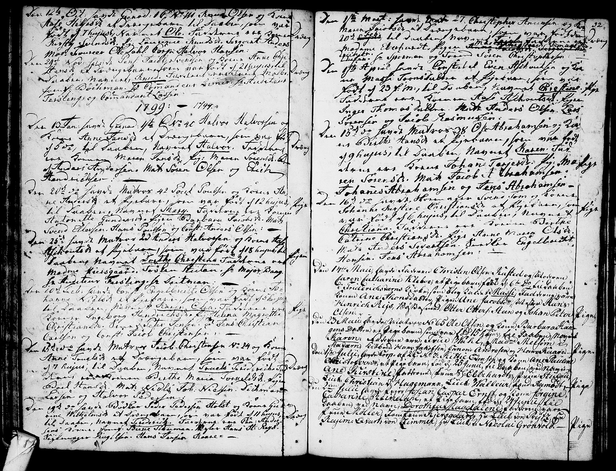 Stavern kirkebøker, SAKO/A-318/F/Fa/L0002: Parish register (official) no. 2, 1783-1809, p. 32