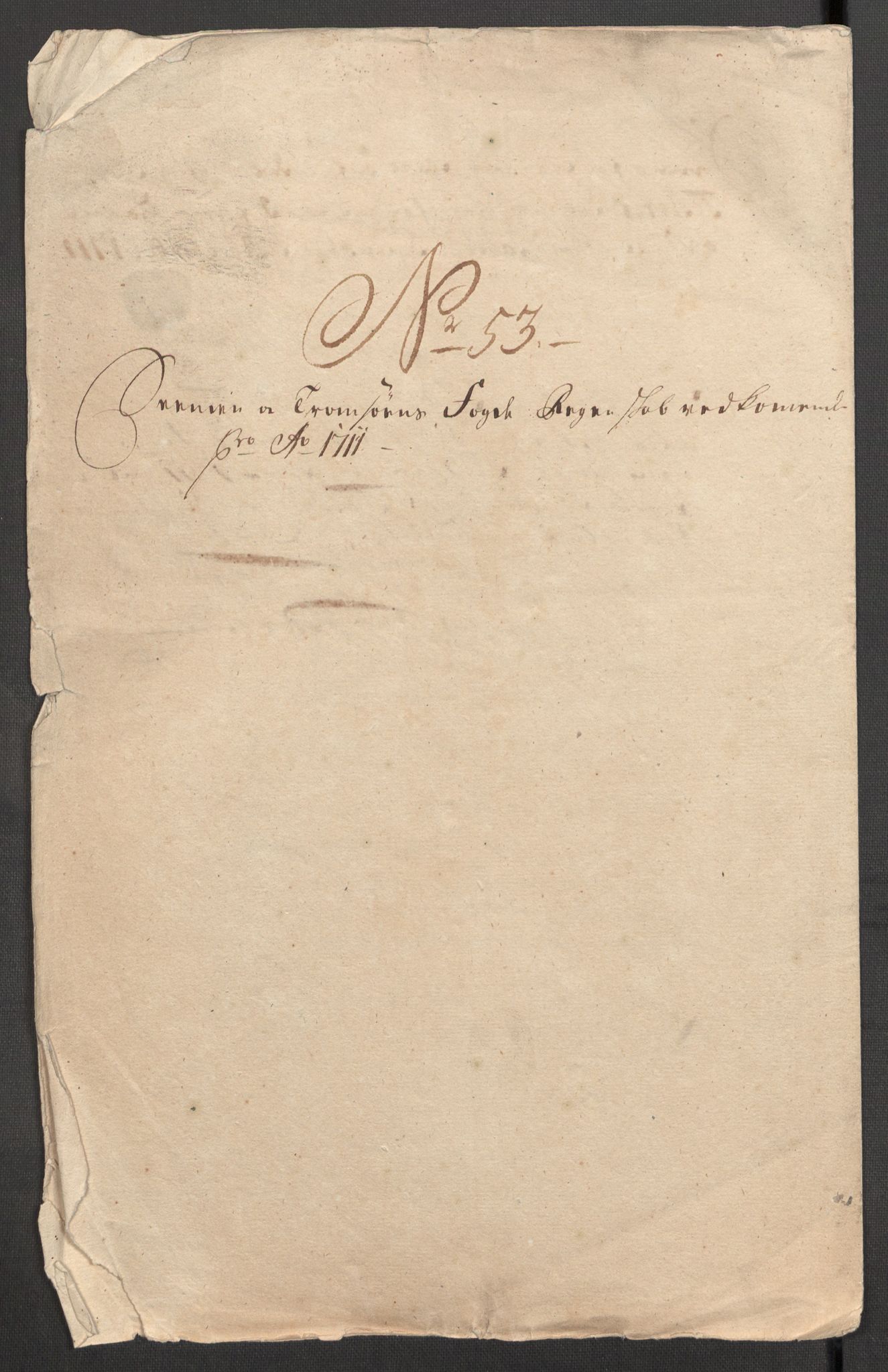 Rentekammeret inntil 1814, Reviderte regnskaper, Fogderegnskap, AV/RA-EA-4092/R68/L4758: Fogderegnskap Senja og Troms, 1711-1712, p. 296