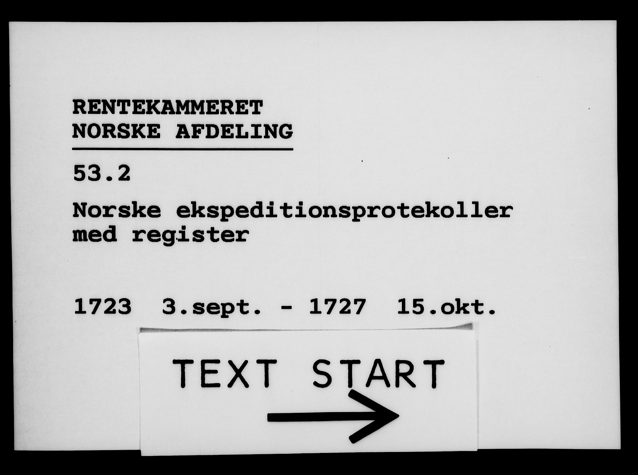 Rentekammeret, Kammerkanselliet, AV/RA-EA-3111/G/Gg/Gga/L0002: Norsk ekspedisjonsprotokoll med register (merket RK 53.2), 1723-1727