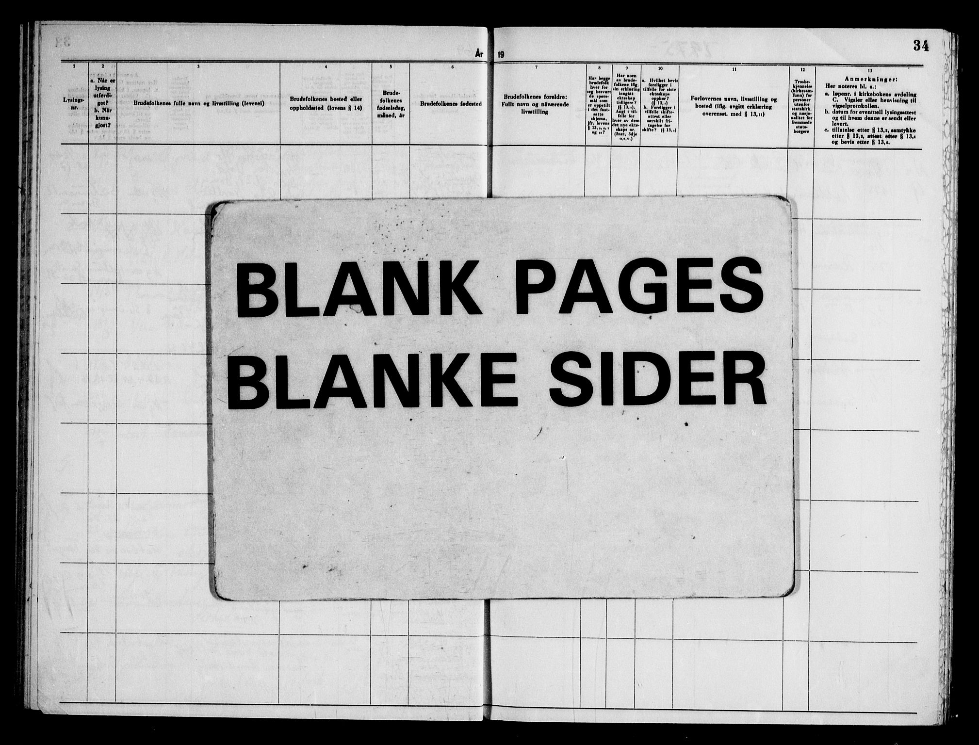 Strømm kirkebøker, AV/SAKO-A-322/H/Ha/L0004: Banns register no. 4, 1959-1985, p. 34