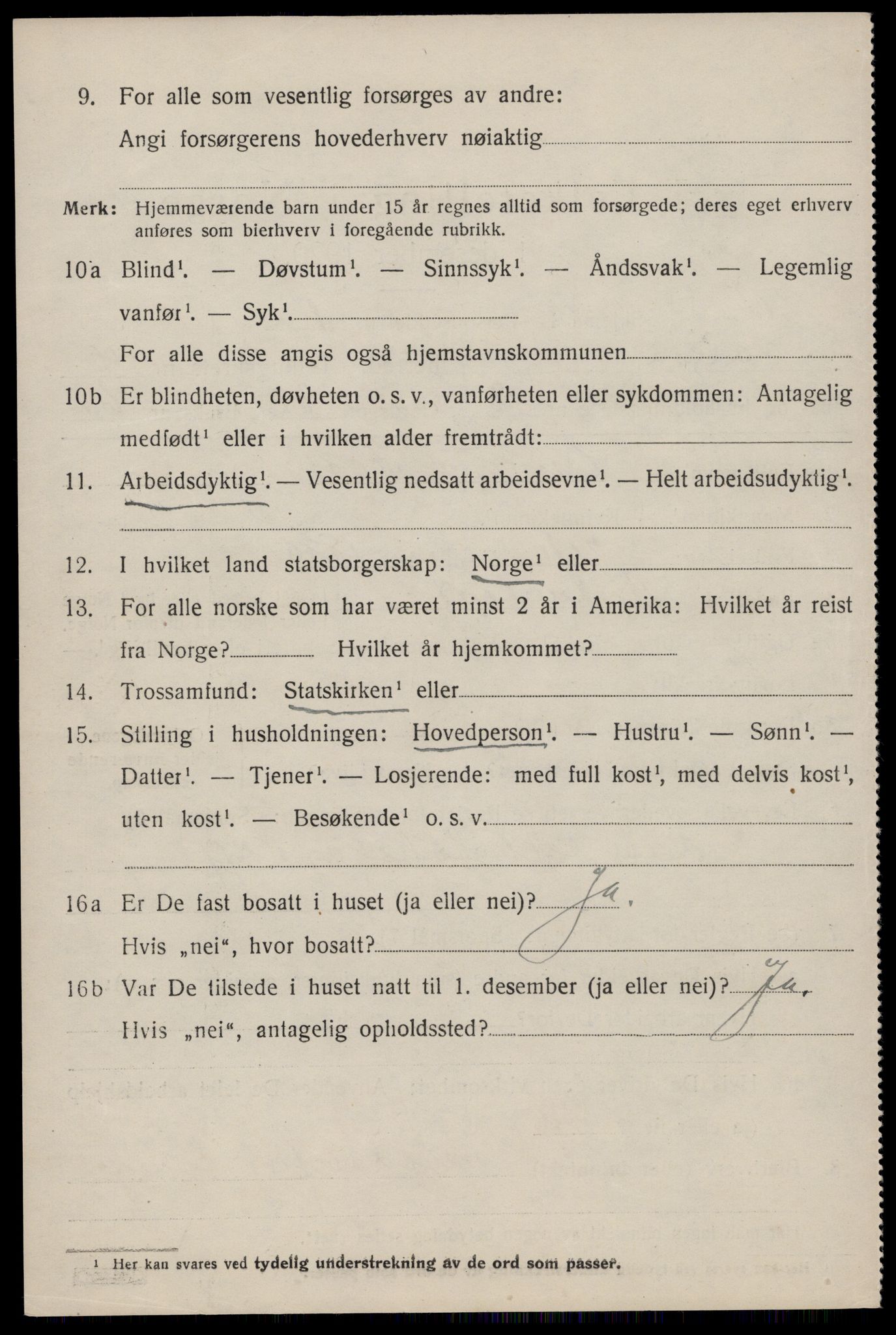 SAST, 1920 census for Sauda, 1920, p. 1739