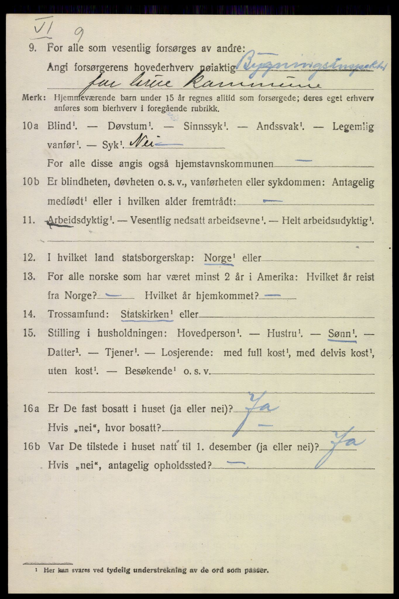 SAH, 1920 census for Grue, 1920, p. 8300