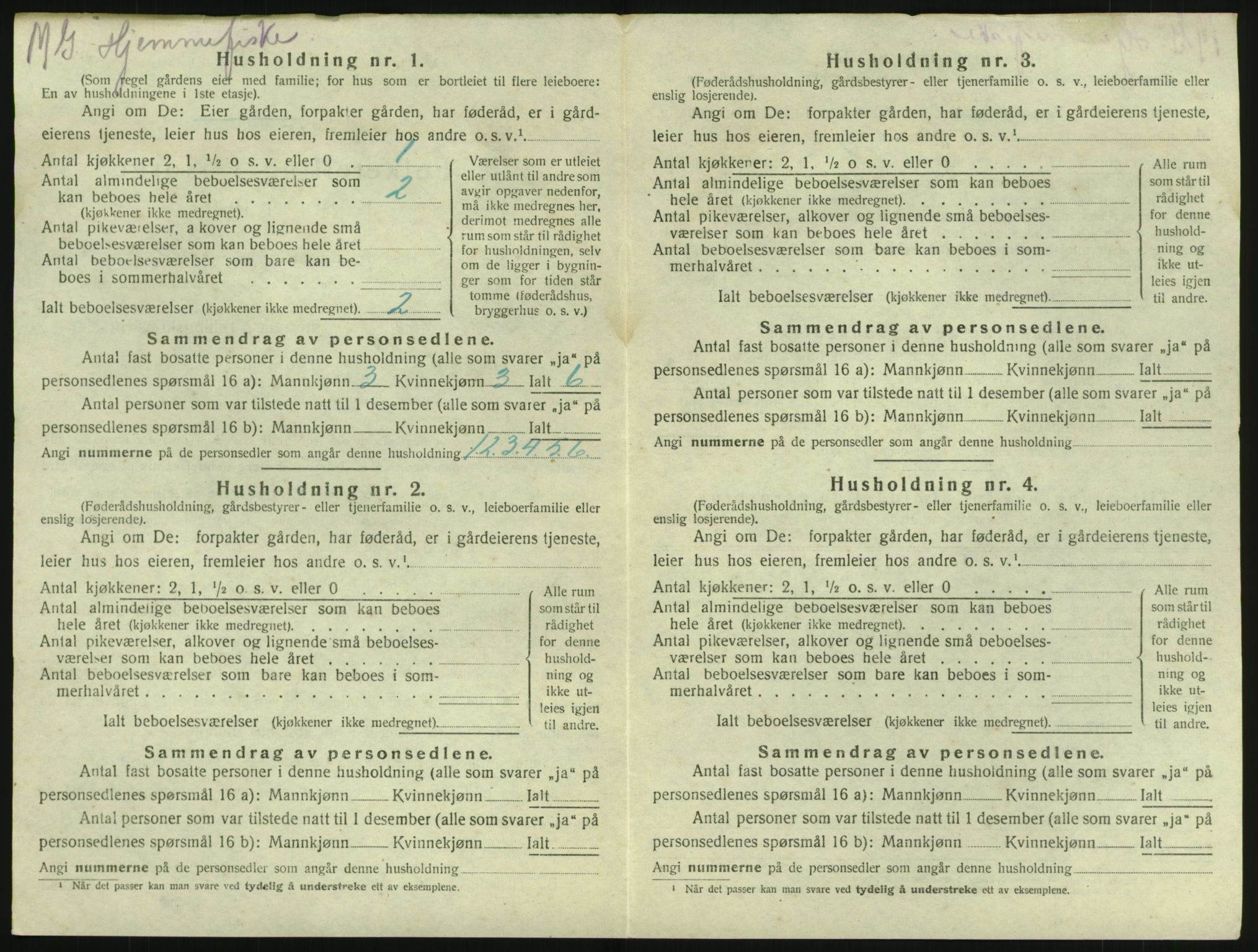 SAKO, 1920 census for Brunlanes, 1920, p. 1746