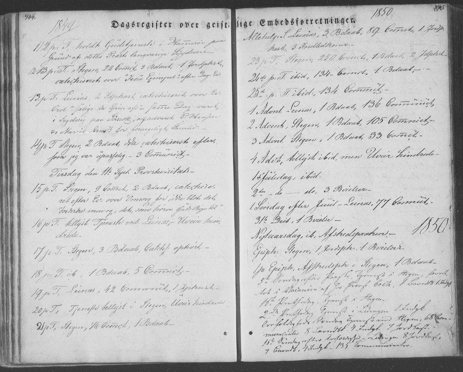 Ministerialprotokoller, klokkerbøker og fødselsregistre - Nordland, AV/SAT-A-1459/855/L0799: Parish register (official) no. 855A07, 1834-1852, p. 744-745