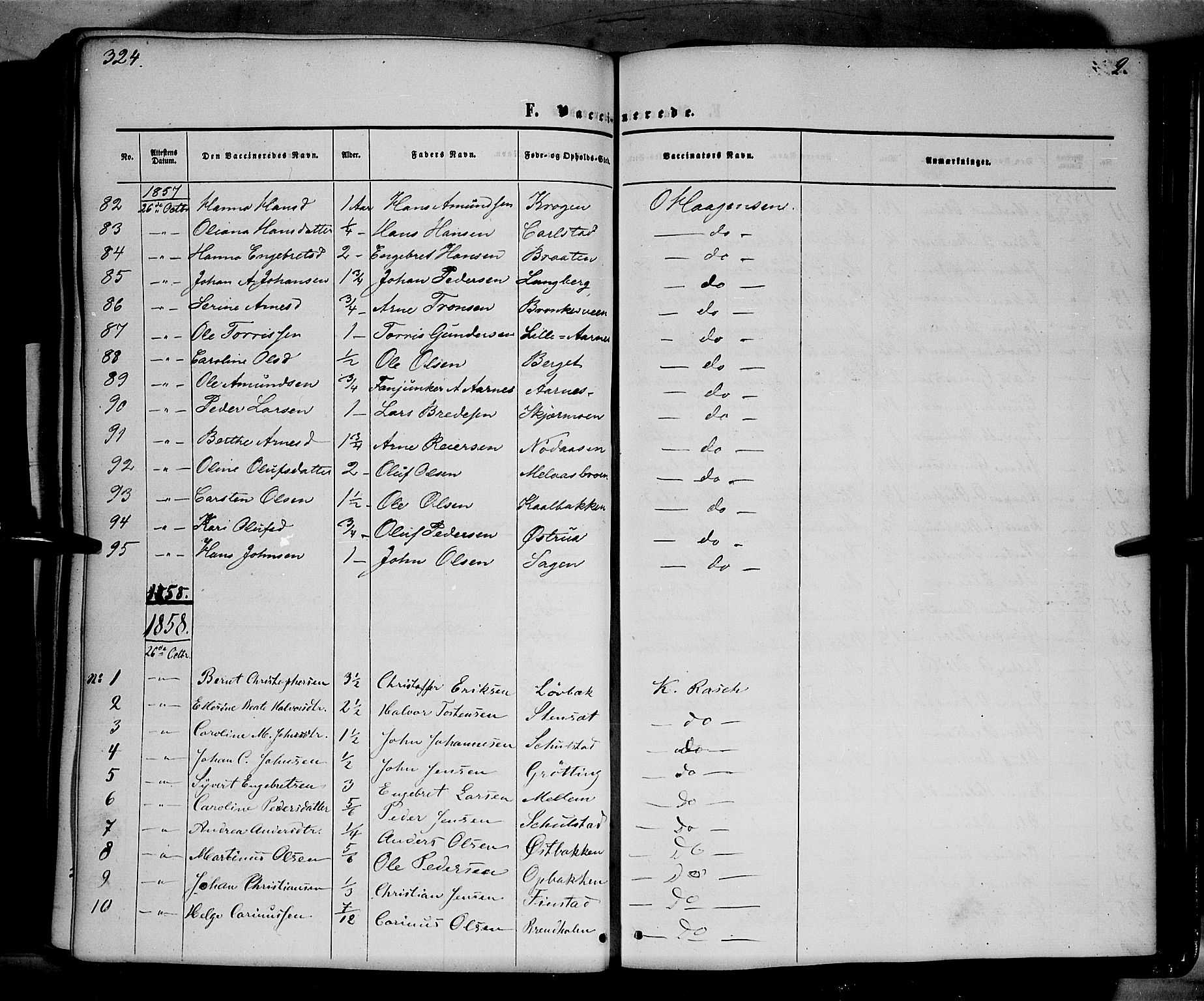 Elverum prestekontor, SAH/PREST-044/H/Ha/Haa/L0010: Parish register (official) no. 10, 1857-1868, p. 324