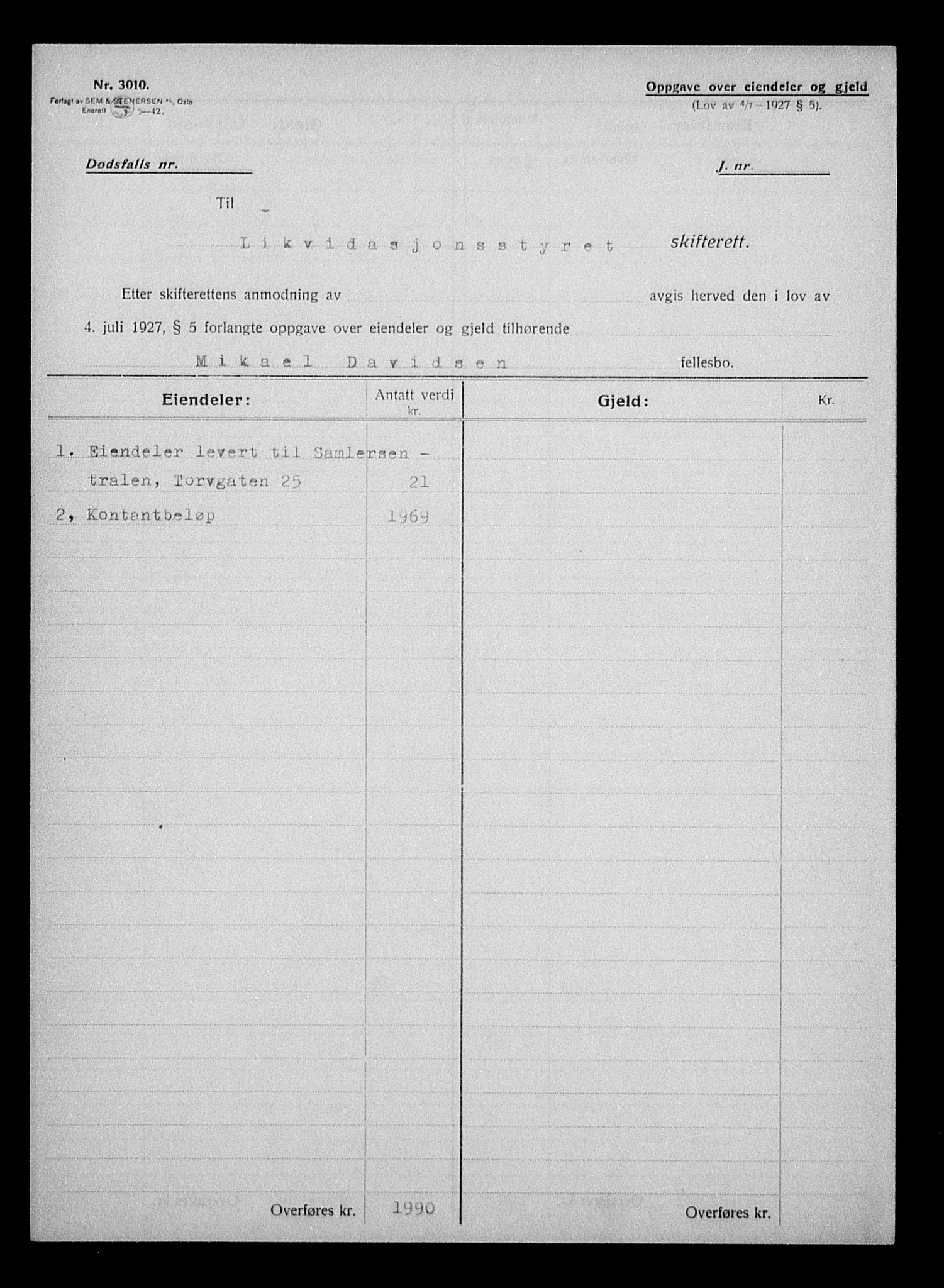 Justisdepartementet, Tilbakeføringskontoret for inndratte formuer, AV/RA-S-1564/H/Hc/Hcc/L0929: --, 1945-1947, p. 723