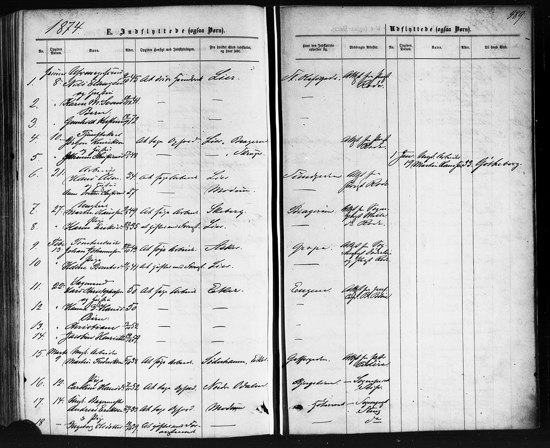 Bragernes kirkebøker, AV/SAKO-A-6/F/Fb/L0004: Parish register (official) no. II 4, 1869-1875, p. 489