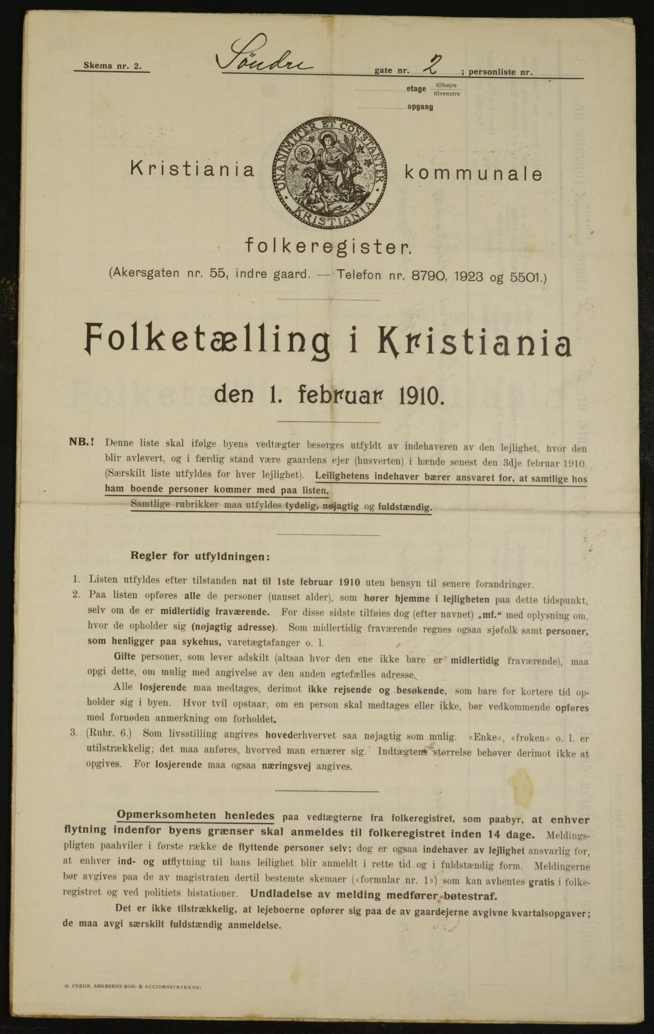 OBA, Municipal Census 1910 for Kristiania, 1910, p. 100961