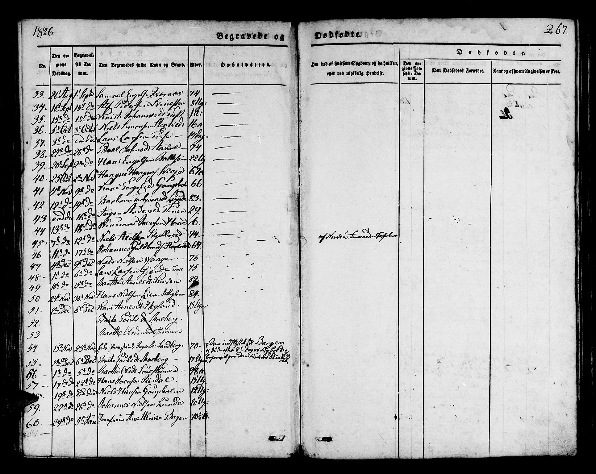 Os sokneprestembete, SAB/A-99929: Parish register (official) no. A 14, 1826-1839, p. 267