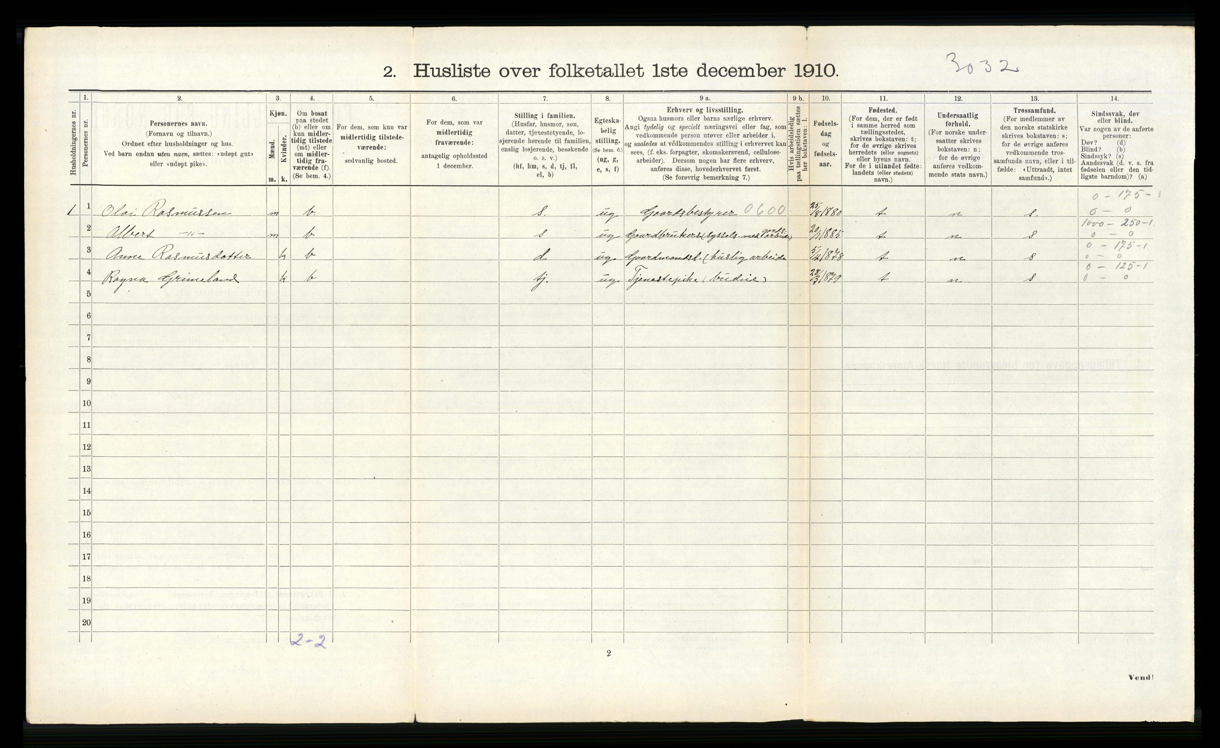 RA, 1910 census for Førde, 1910, p. 366