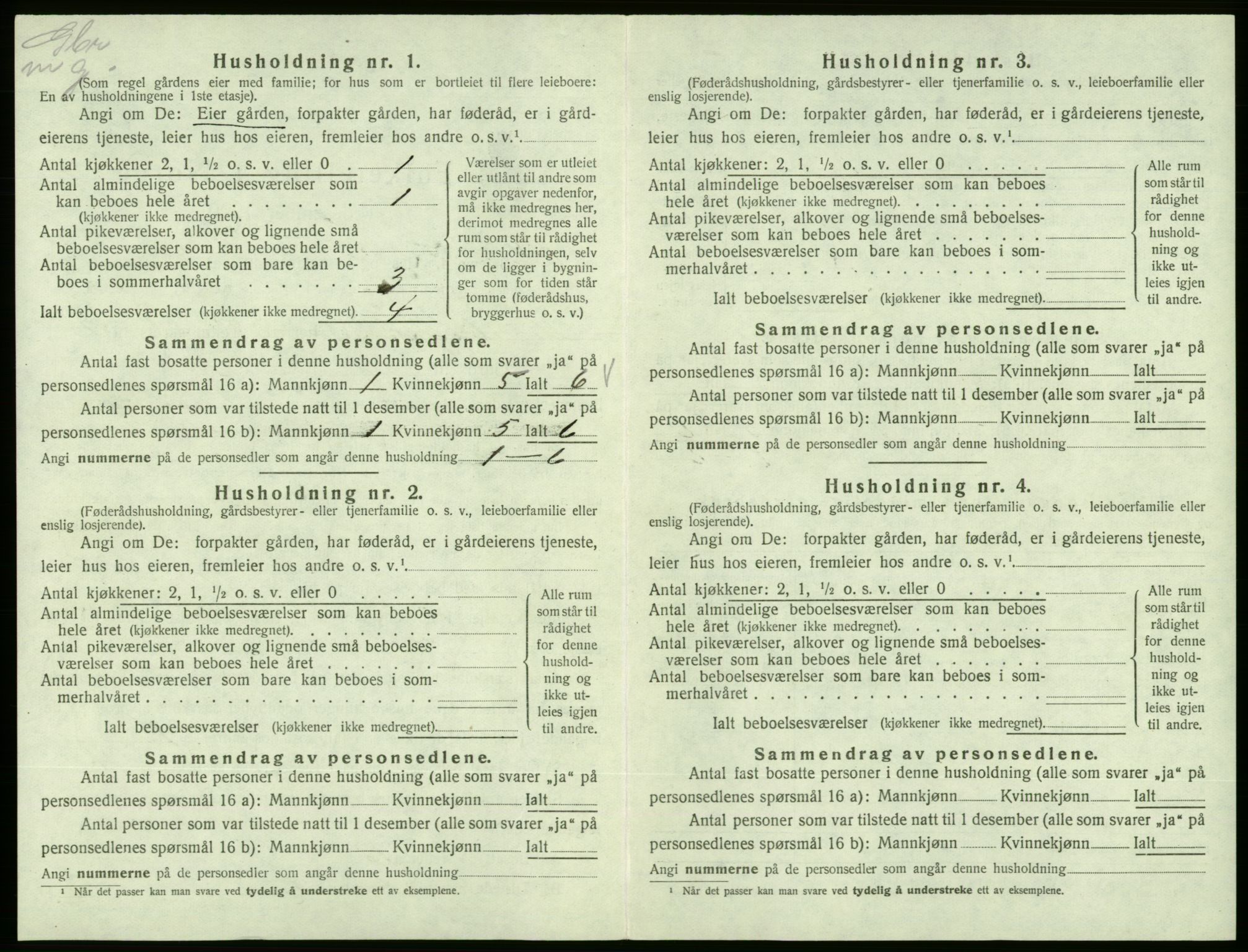 SAB, 1920 census for Vikebygd, 1920, p. 104