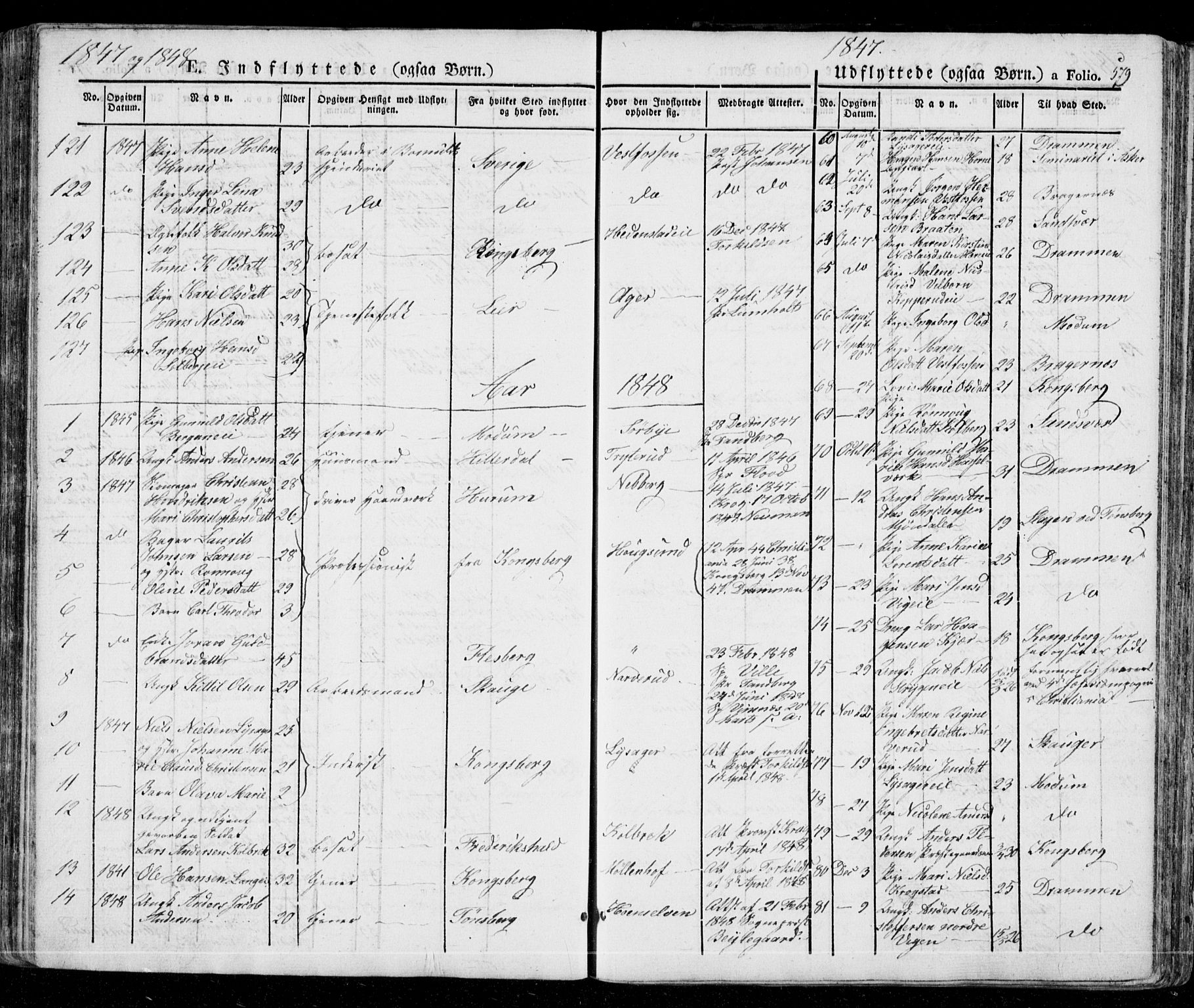Eiker kirkebøker, AV/SAKO-A-4/G/Ga/L0002: Parish register (copy) no. I 2, 1832-1856, p. 579