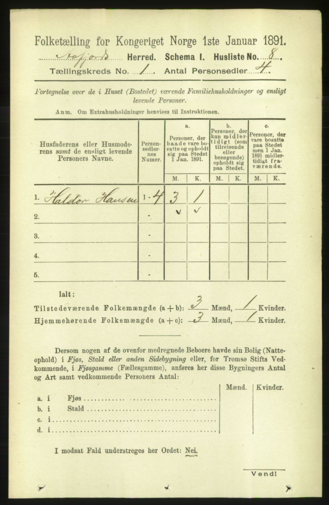 RA, 1891 census for 1630 Åfjord, 1891, p. 44