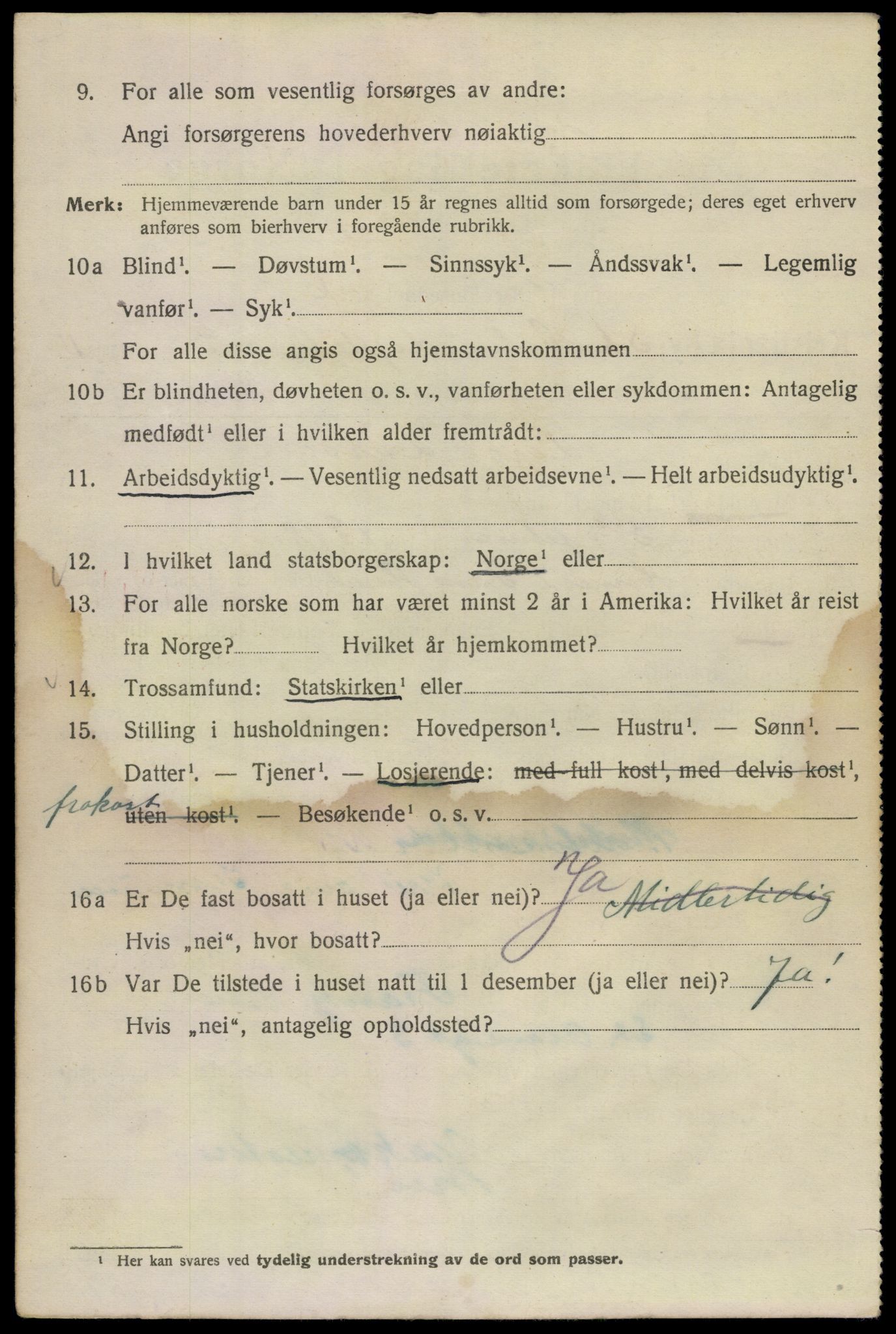 SAO, 1920 census for Kristiania, 1920, p. 534184