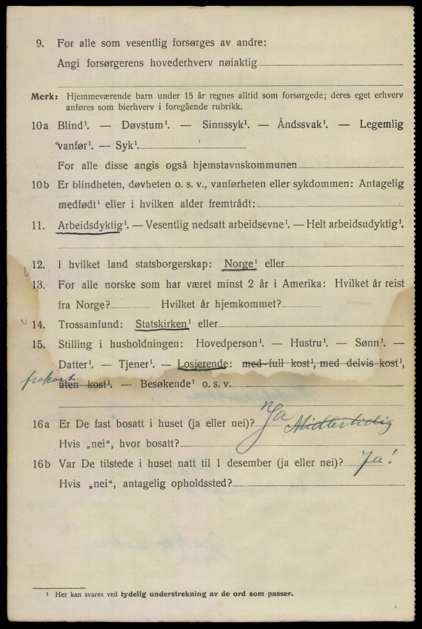 SAO, 1920 census for Kristiania, 1920, p. 534160