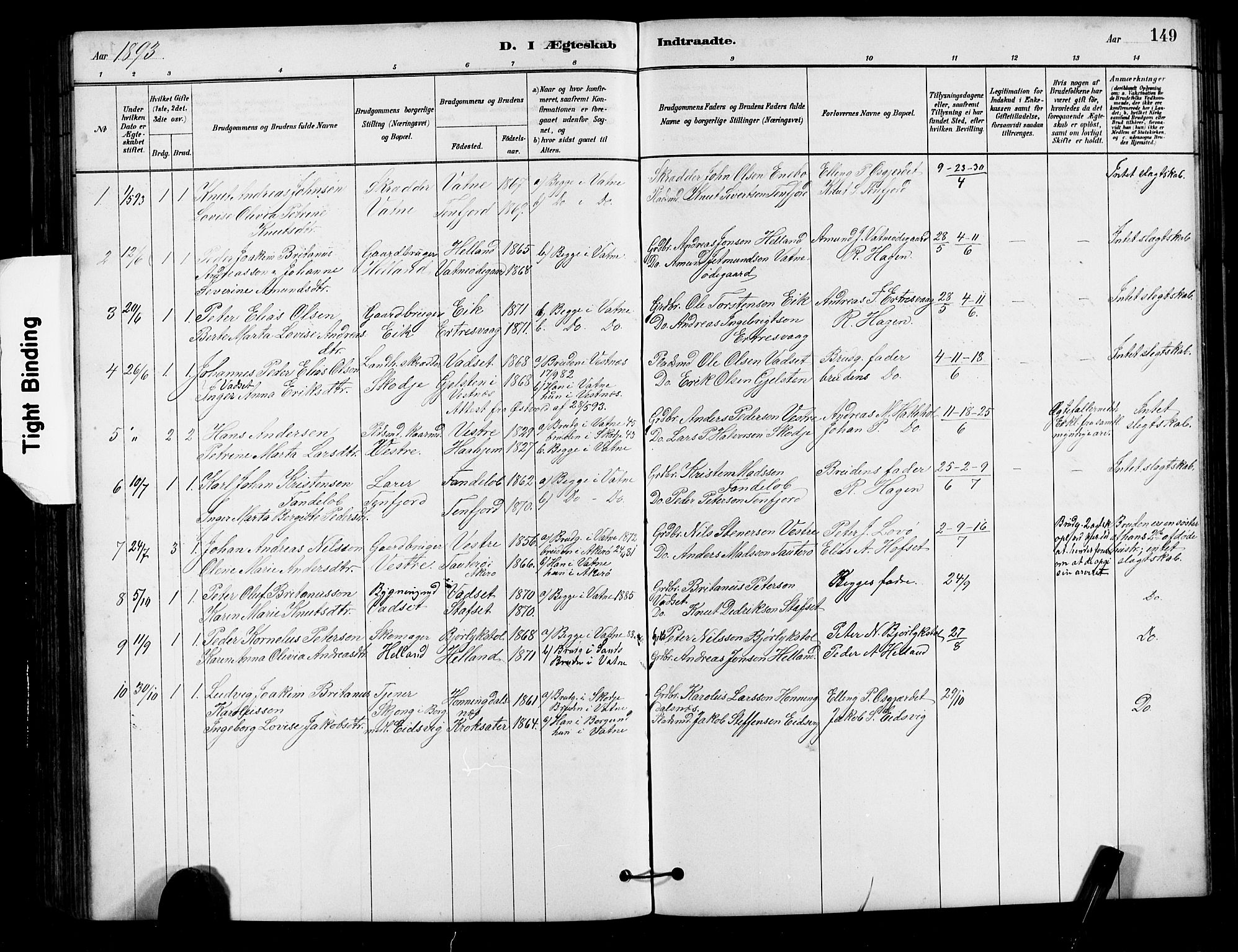 Ministerialprotokoller, klokkerbøker og fødselsregistre - Møre og Romsdal, AV/SAT-A-1454/525/L0376: Parish register (copy) no. 525C02, 1880-1902, p. 149