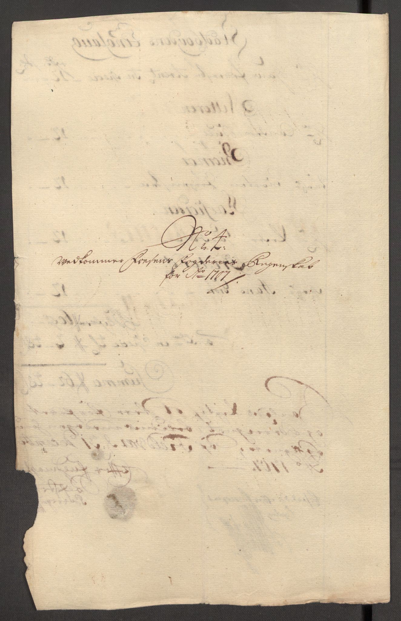 Rentekammeret inntil 1814, Reviderte regnskaper, Fogderegnskap, RA/EA-4092/R57/L3857: Fogderegnskap Fosen, 1706-1707, p. 362