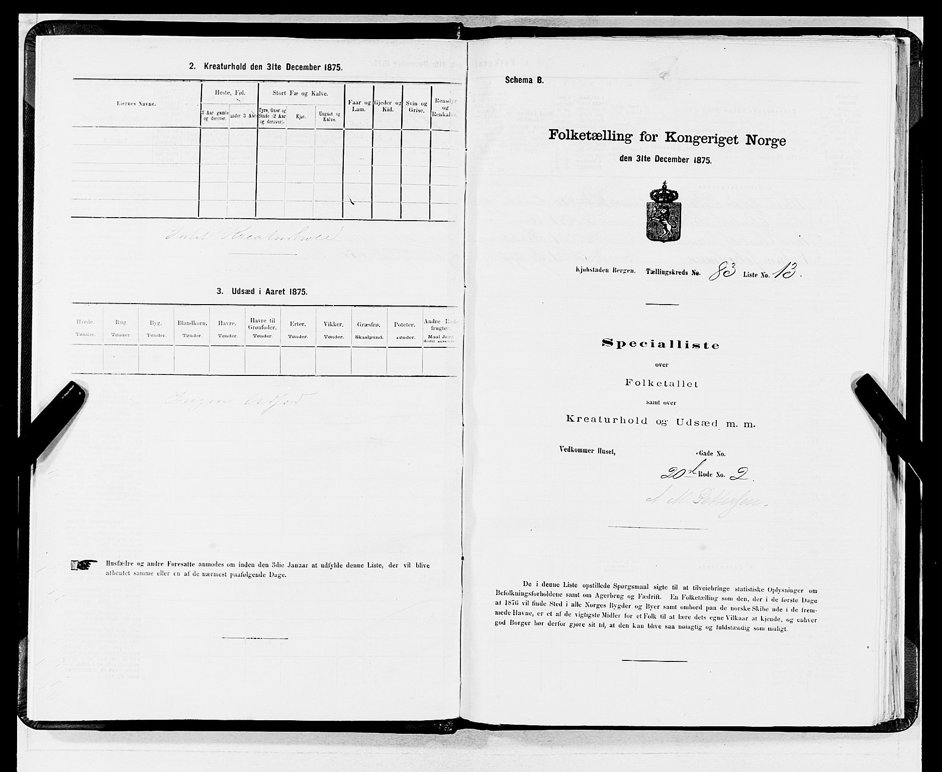 SAB, 1875 census for 1301 Bergen, 1875, p. 4477