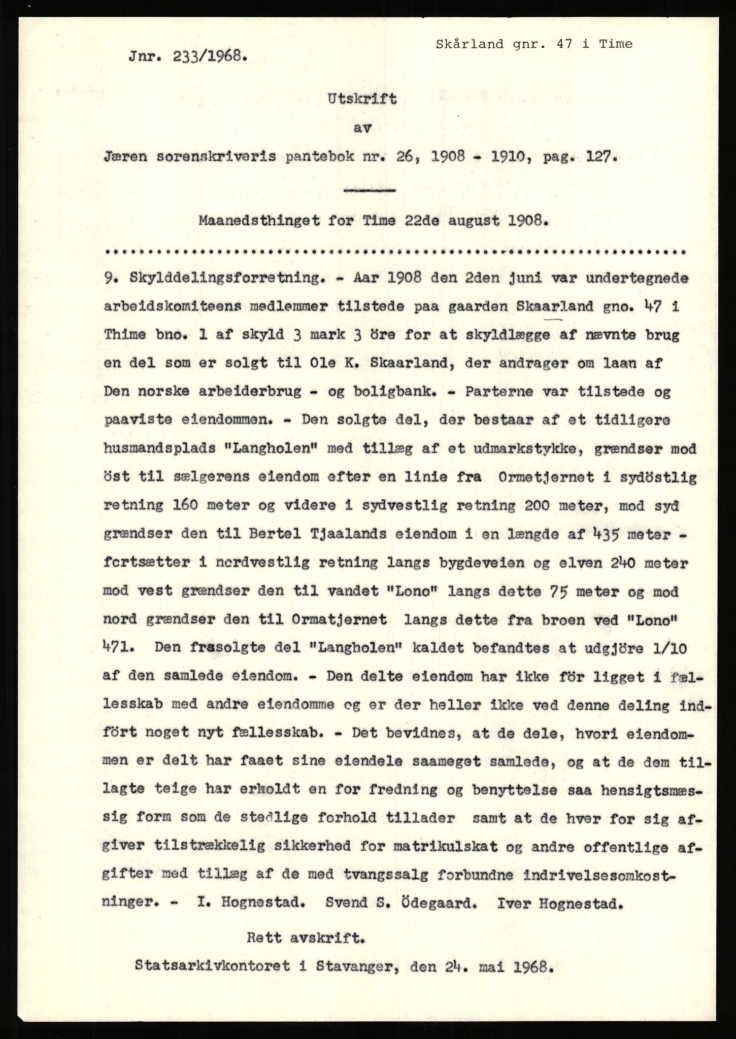 Statsarkivet i Stavanger, SAST/A-101971/03/Y/Yj/L0077: Avskrifter sortert etter gårdsnavn: Skårland - Solli i Sogndal, 1750-1930, p. 2