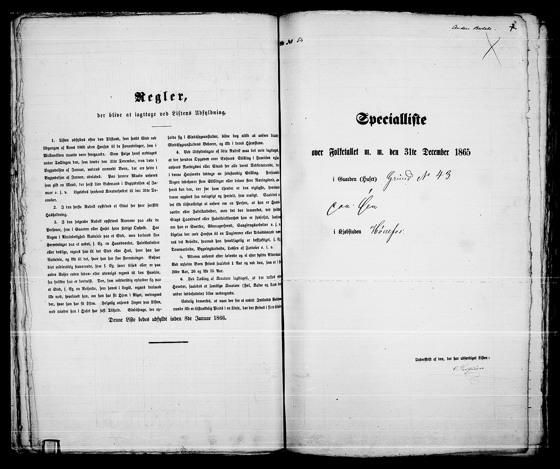 RA, 1865 census for Norderhov/Hønefoss, 1865, p. 106