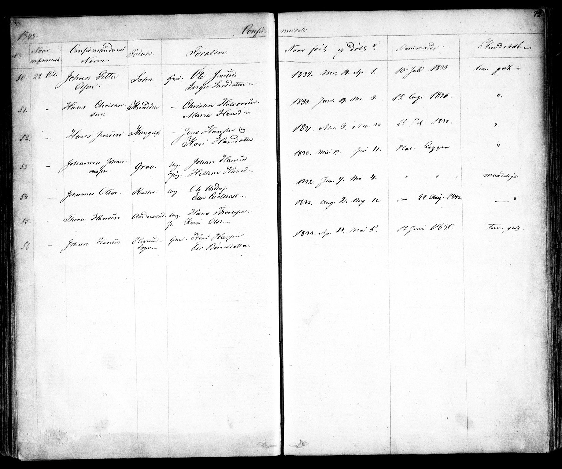 Enebakk prestekontor Kirkebøker, AV/SAO-A-10171c/F/Fa/L0010: Parish register (official) no. I 10, 1829-1876, p. 75