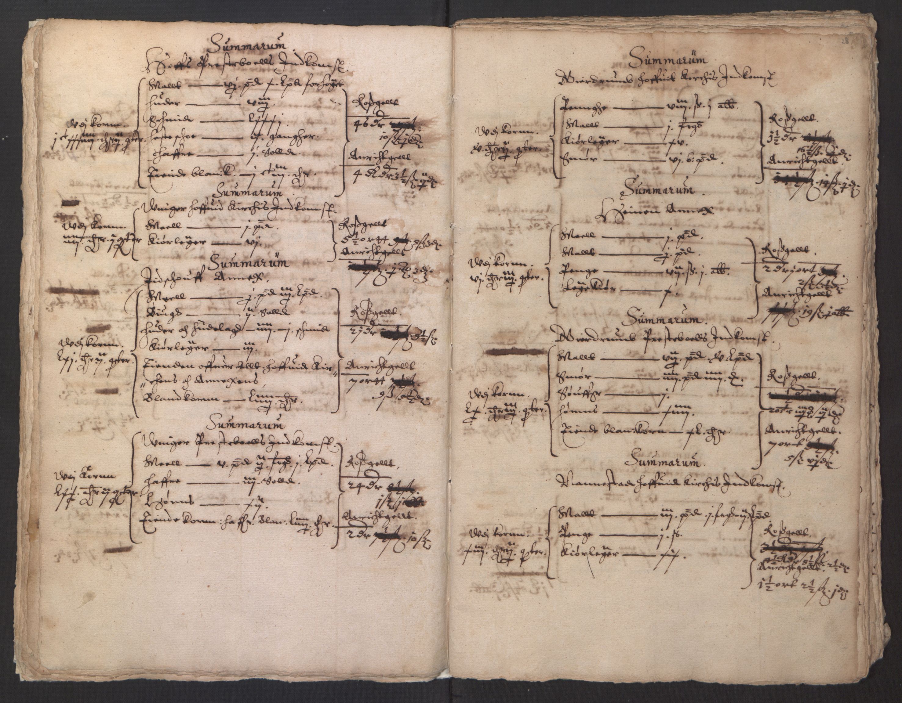 Stattholderembetet 1572-1771, AV/RA-EA-2870/Ek/L0014/0001: Jordebøker til utlikning av rosstjeneste 1624-1626: / Kirke- og prestebolsinntekter i Oslo og Hamar bispedømme, 1625-1626, p. 30