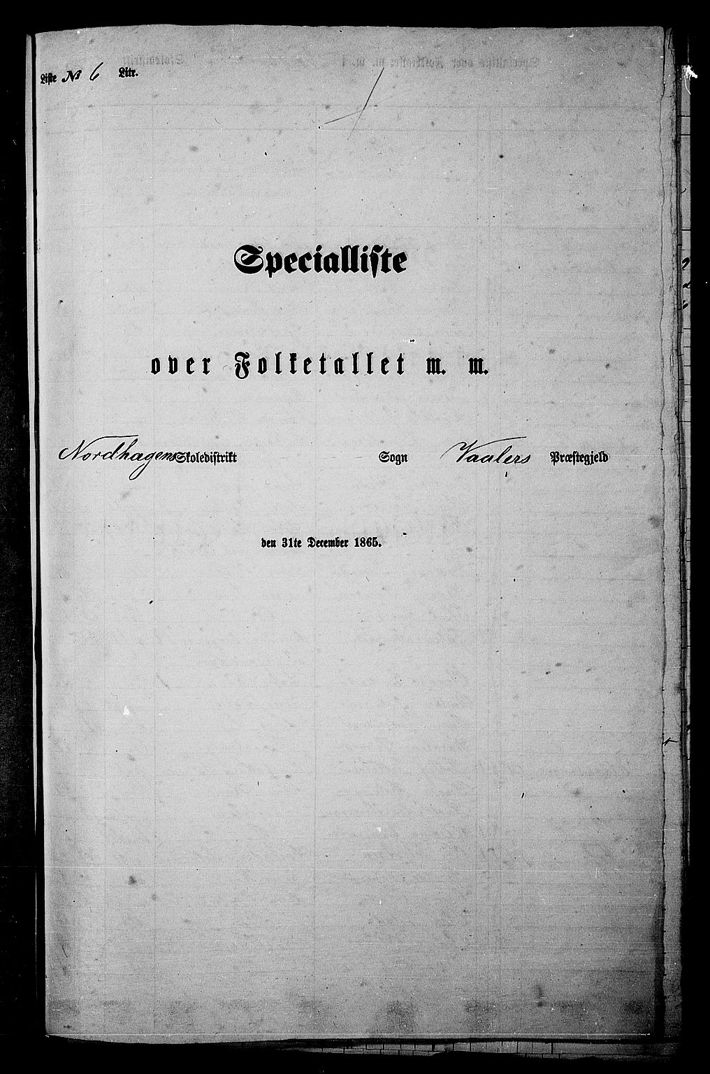 RA, 1865 census for Våler, 1865, p. 78