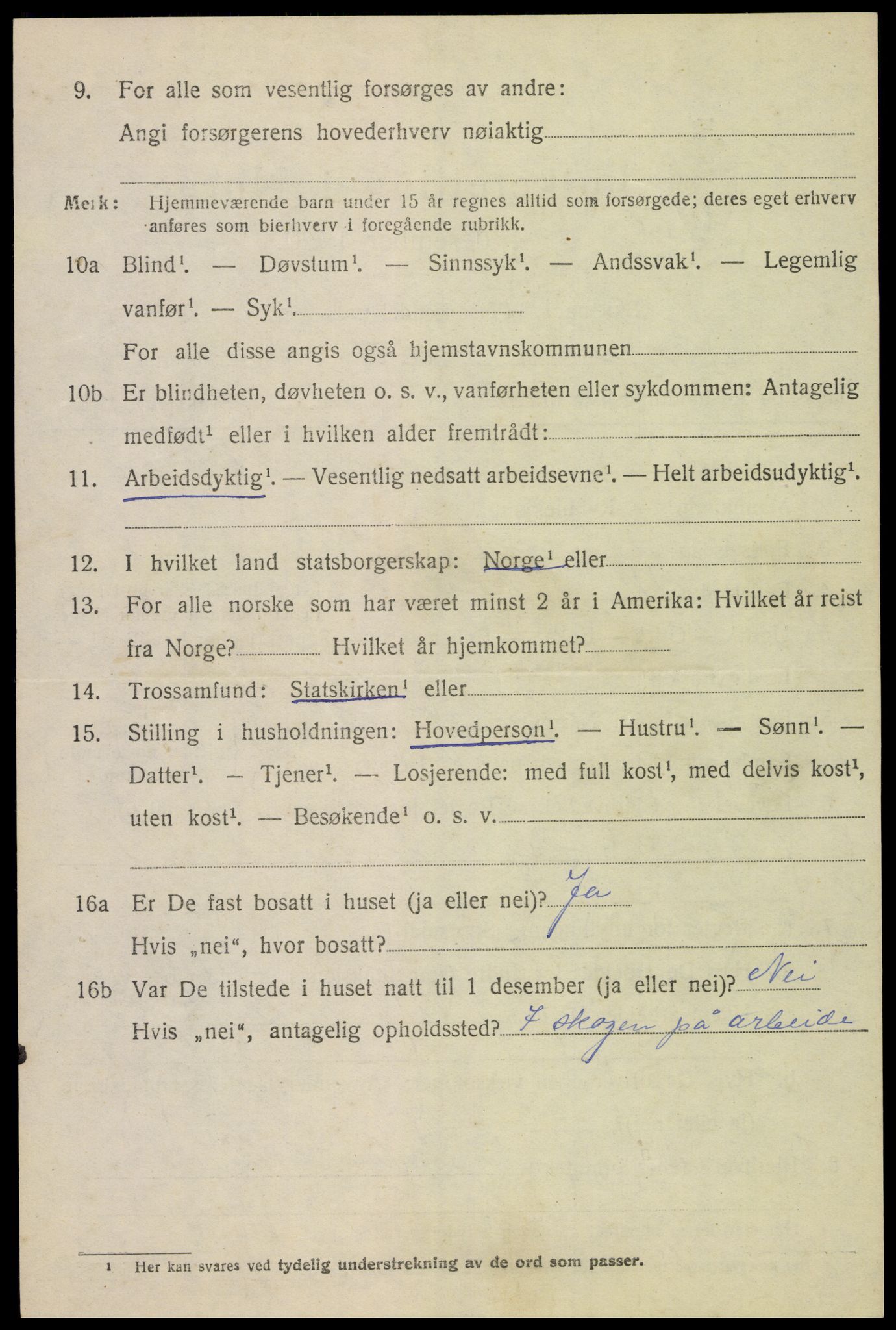 SAH, 1920 census for Romedal, 1920, p. 12952