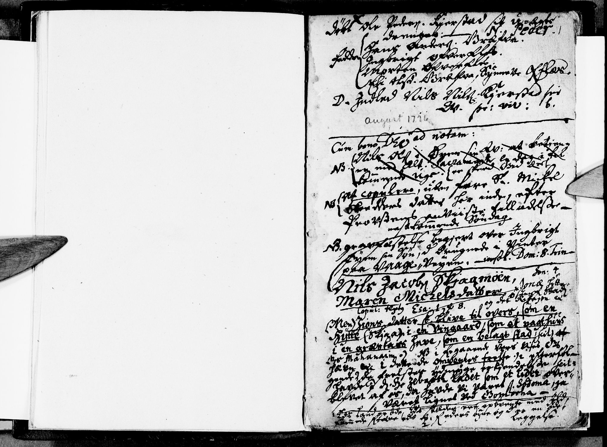 Ministerialprotokoller, klokkerbøker og fødselsregistre - Nordland, SAT/A-1459/820/L0283: Parish register (official) no. 820A04, 1726-1729, p. 1