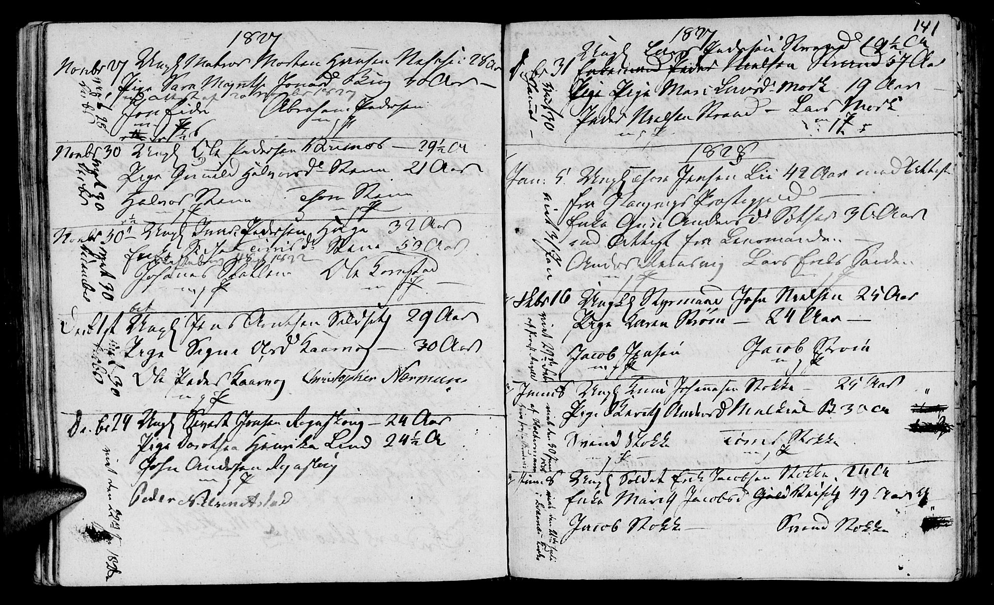 Ministerialprotokoller, klokkerbøker og fødselsregistre - Møre og Romsdal, SAT/A-1454/568/L0795: Parish register (official) no. 568A04, 1802-1845, p. 141