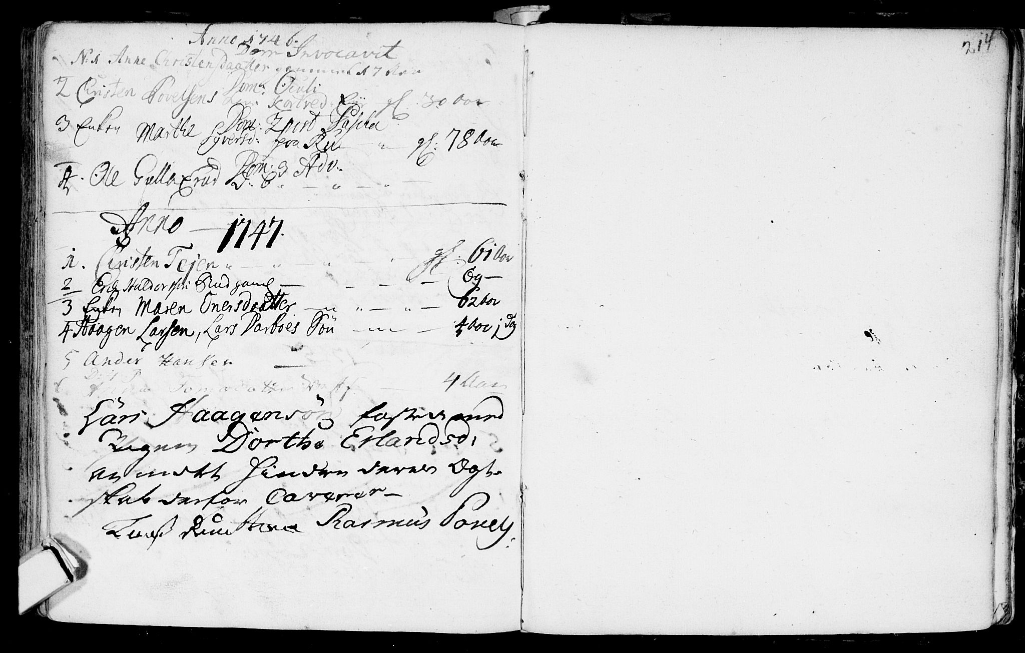 Eiker kirkebøker, AV/SAKO-A-4/F/Fa/L0007: Parish register (official) no. I 7 /2, 1733-1808, p. 214