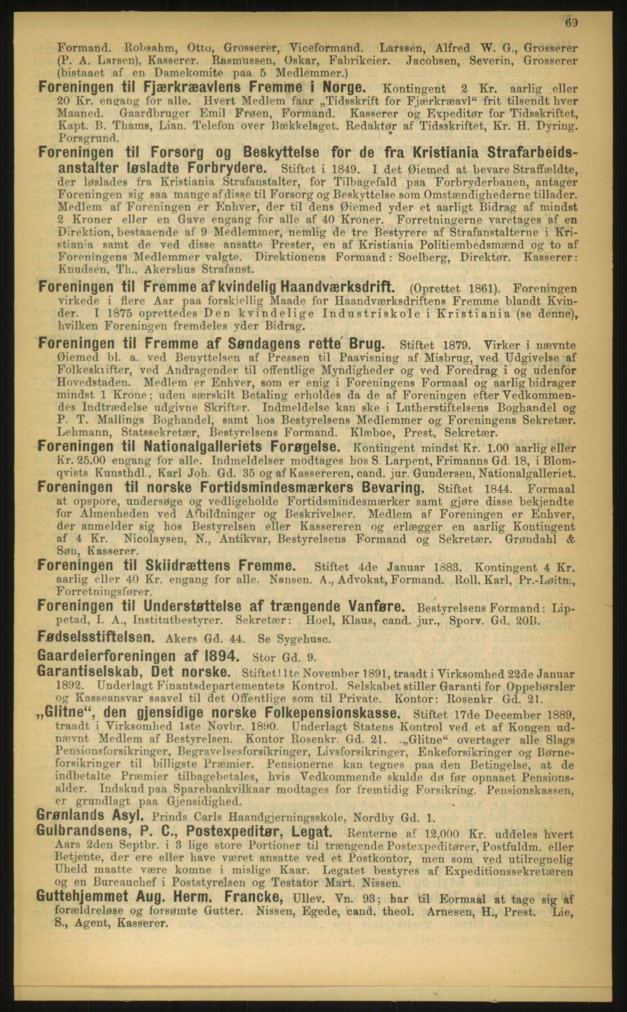 Kristiania/Oslo adressebok, PUBL/-, 1897, p. 69