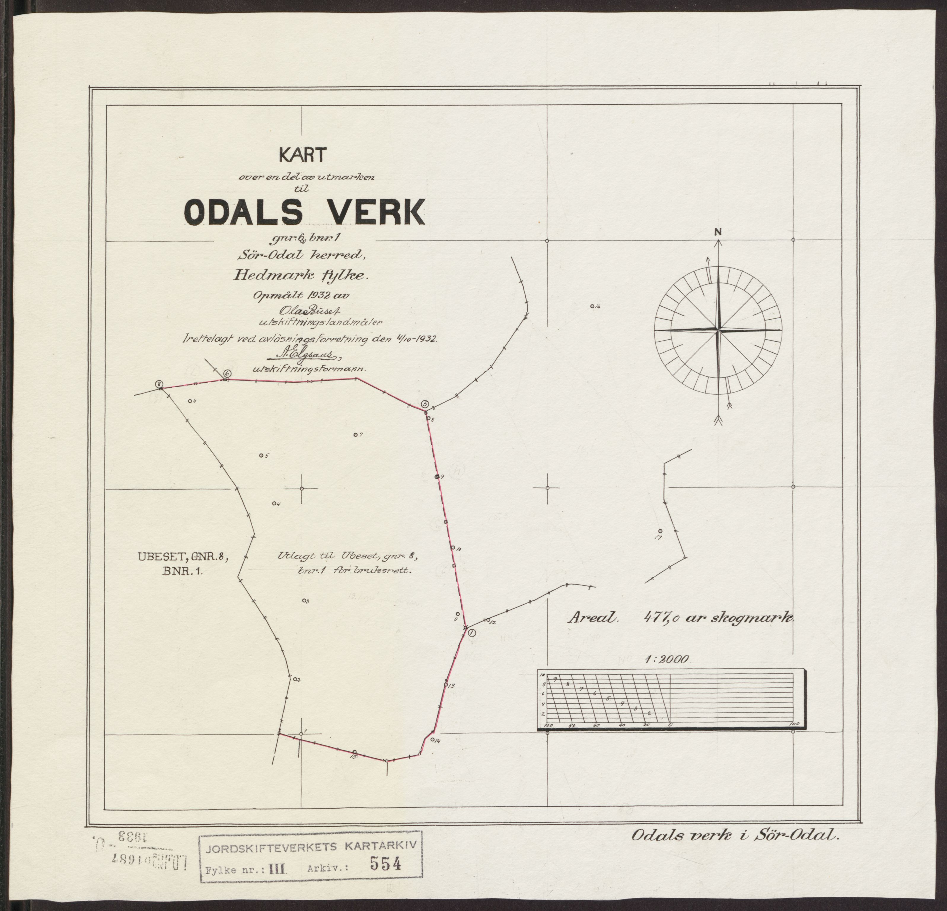 Jordskifteverkets kartarkiv, AV/RA-S-3929/T, 1859-1988, p. 893