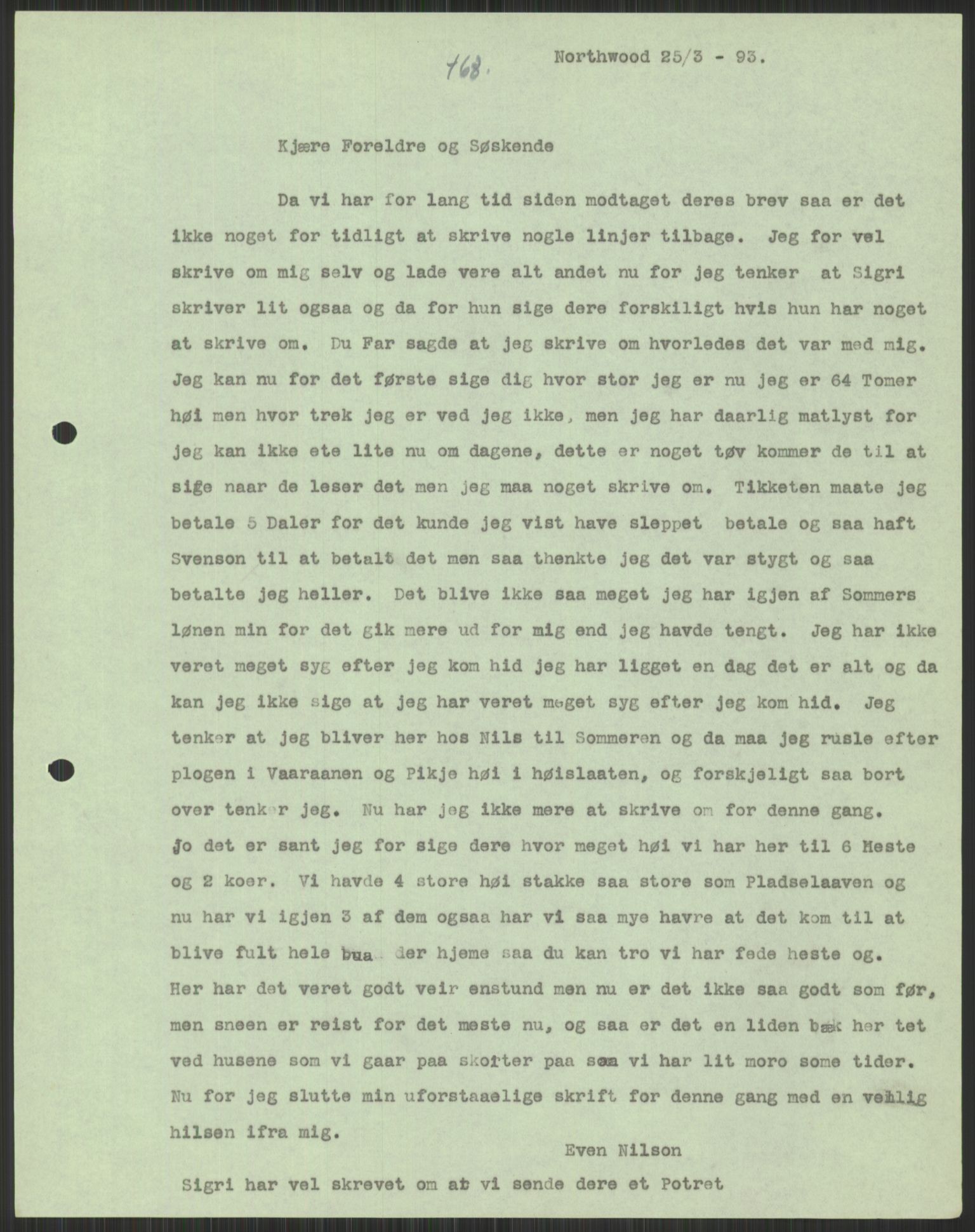 Samlinger til kildeutgivelse, Amerikabrevene, AV/RA-EA-4057/F/L0037: Arne Odd Johnsens amerikabrevsamling I, 1855-1900, p. 1047