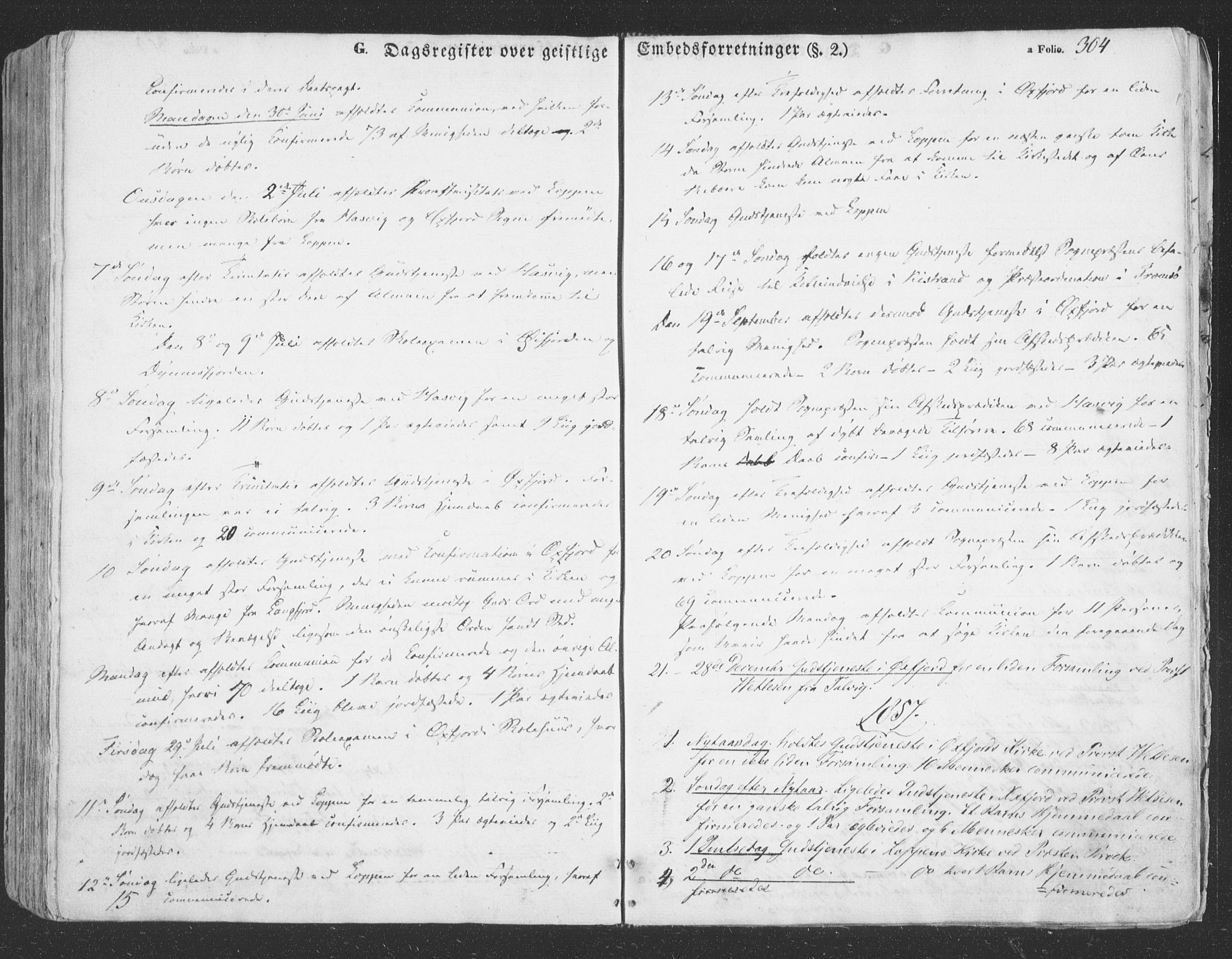 Loppa sokneprestkontor, SATØ/S-1339/H/Ha/L0004kirke: Parish register (official) no. 4, 1849-1868, p. 304
