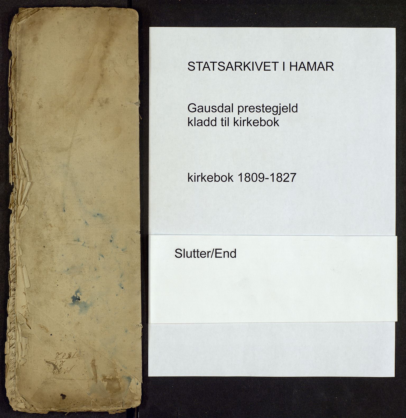 Gausdal prestekontor, SAH/PREST-090/H/Ha: Parish register draft no. -, 1809-1827