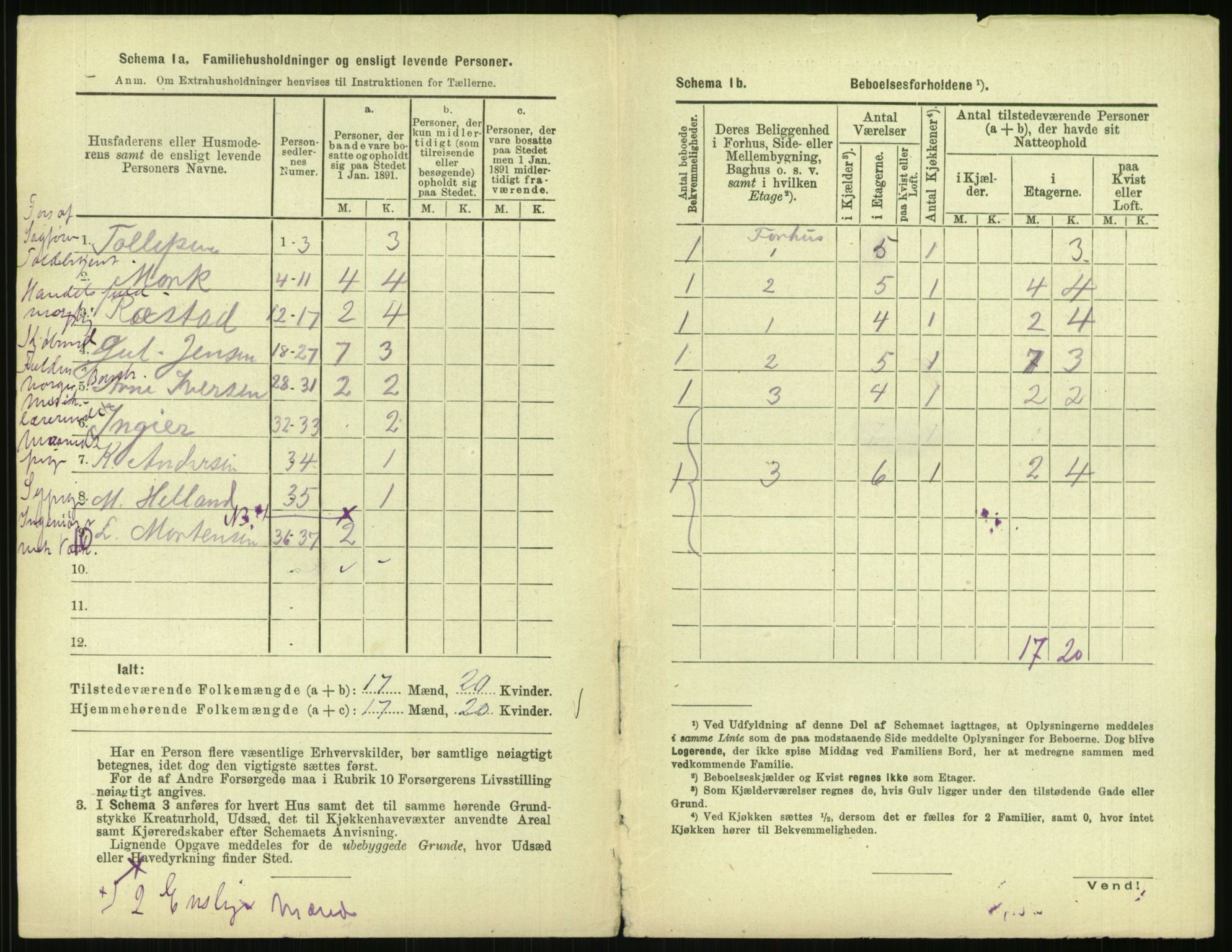 RA, 1891 census for 0301 Kristiania, 1891, p. 138504