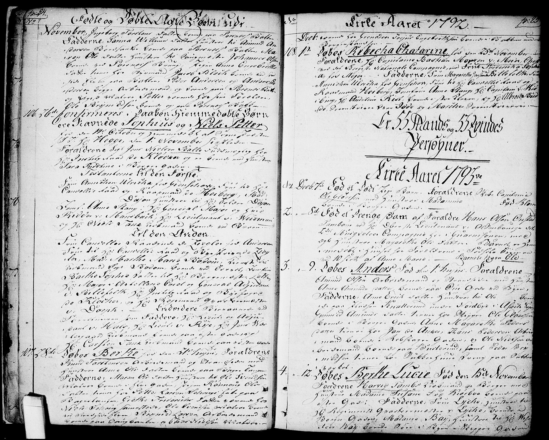 Halden prestekontor Kirkebøker, SAO/A-10909/F/Fa/L0002: Parish register (official) no. I 2, 1792-1812, p. 24-25