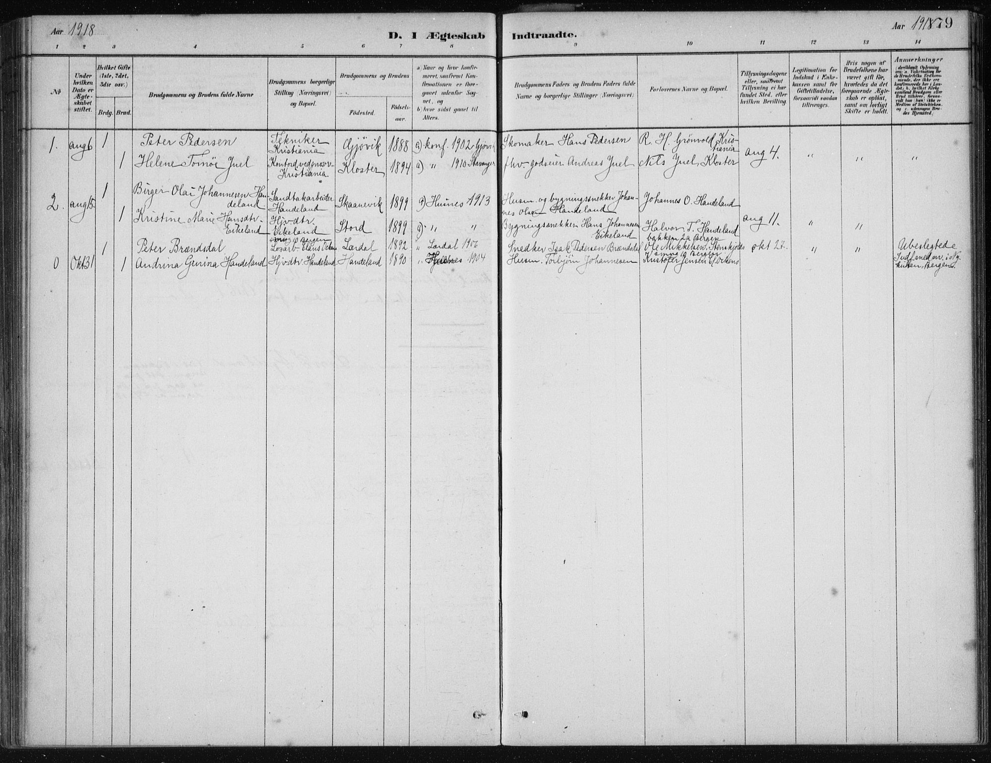 Fjelberg sokneprestembete, SAB/A-75201/H/Haa: Parish register (official) no. C  1, 1879-1918, p. 179