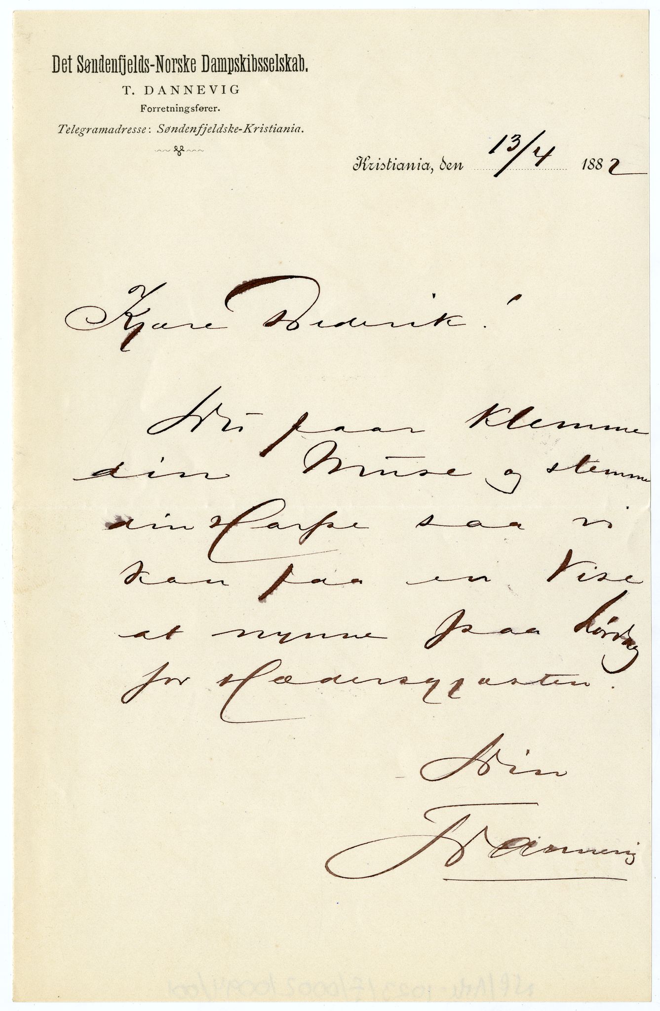 Diderik Maria Aalls brevsamling, NF/Ark-1023/F/L0002: D.M. Aalls brevsamling. B - C, 1799-1889, p. 463