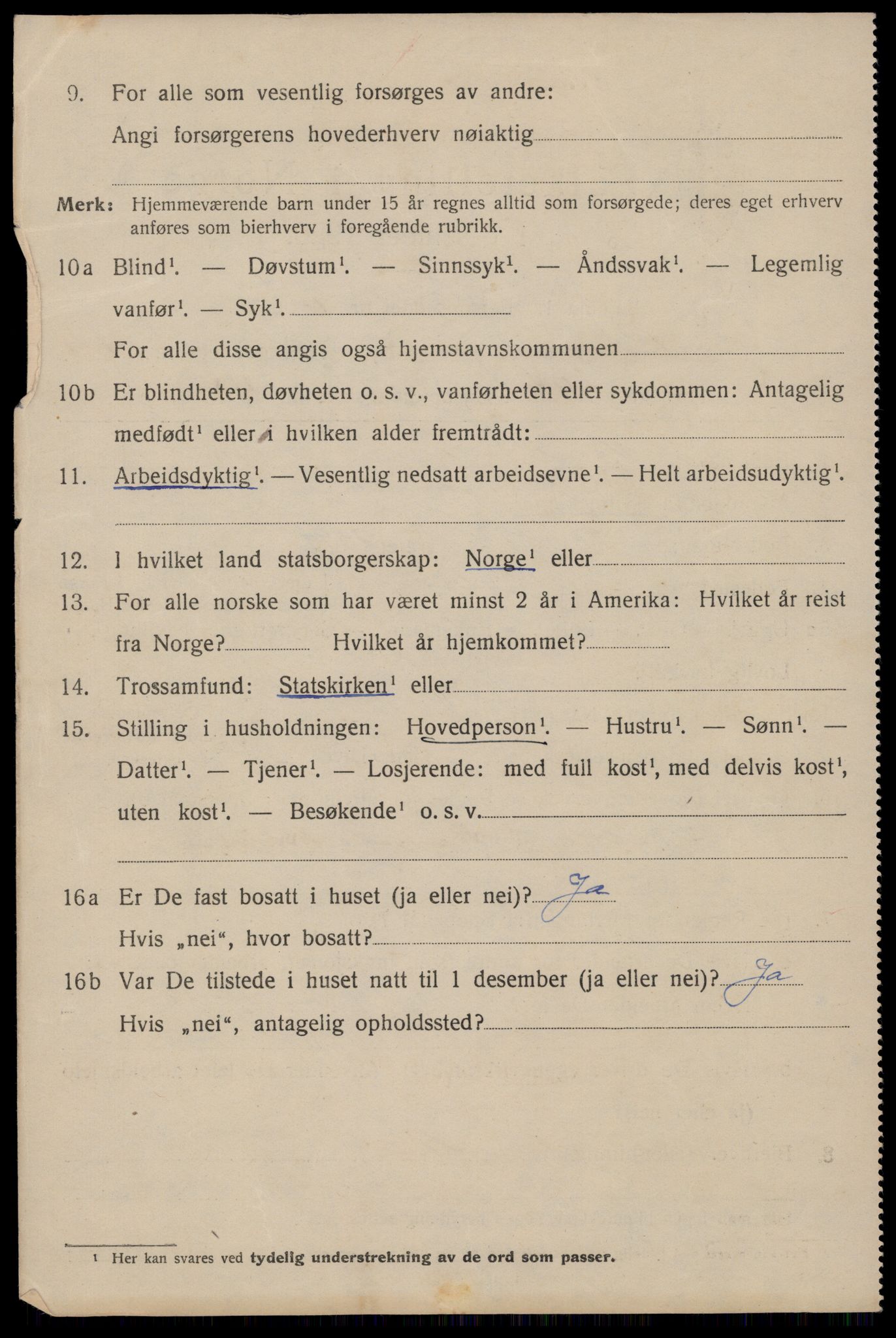 SAST, 1920 census for Stavanger, 1920, p. 110137