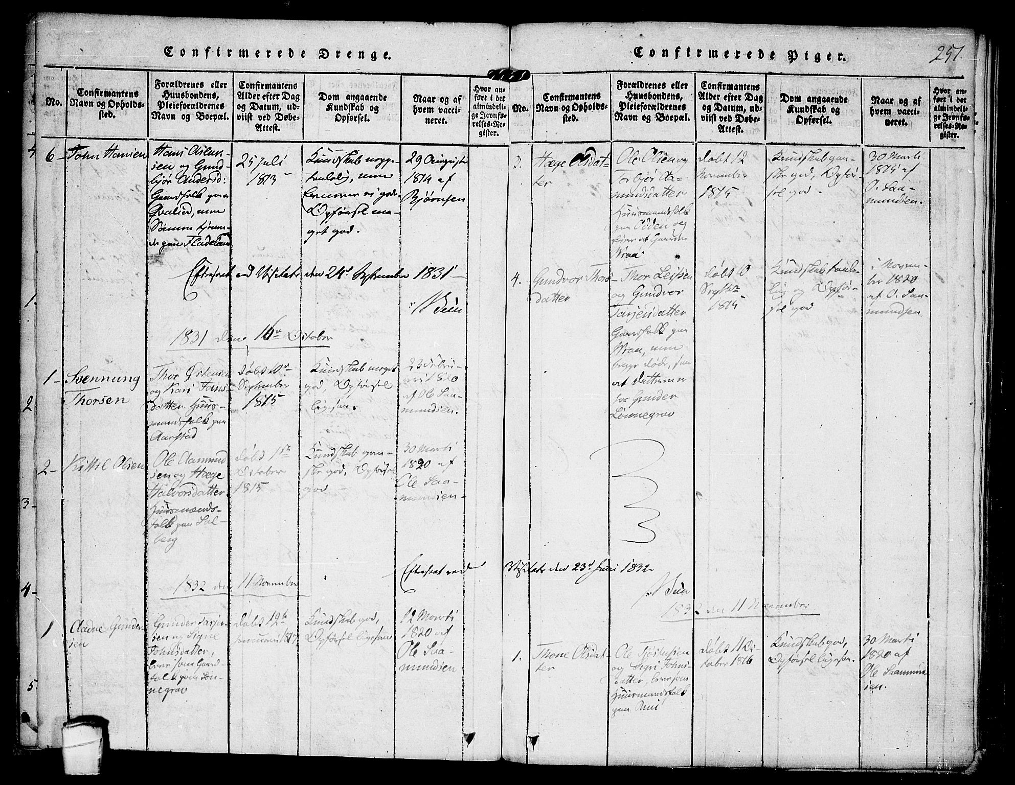 Kviteseid kirkebøker, SAKO/A-276/F/Fc/L0001: Parish register (official) no. III 1, 1815-1836, p. 251
