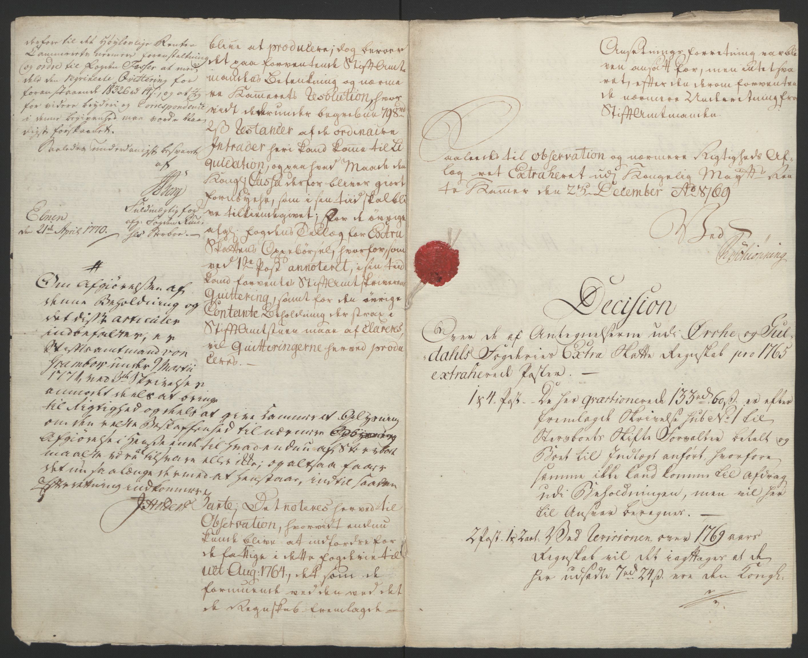 Rentekammeret inntil 1814, Reviderte regnskaper, Fogderegnskap, AV/RA-EA-4092/R60/L4094: Ekstraskatten Orkdal og Gauldal, 1762-1765, p. 319